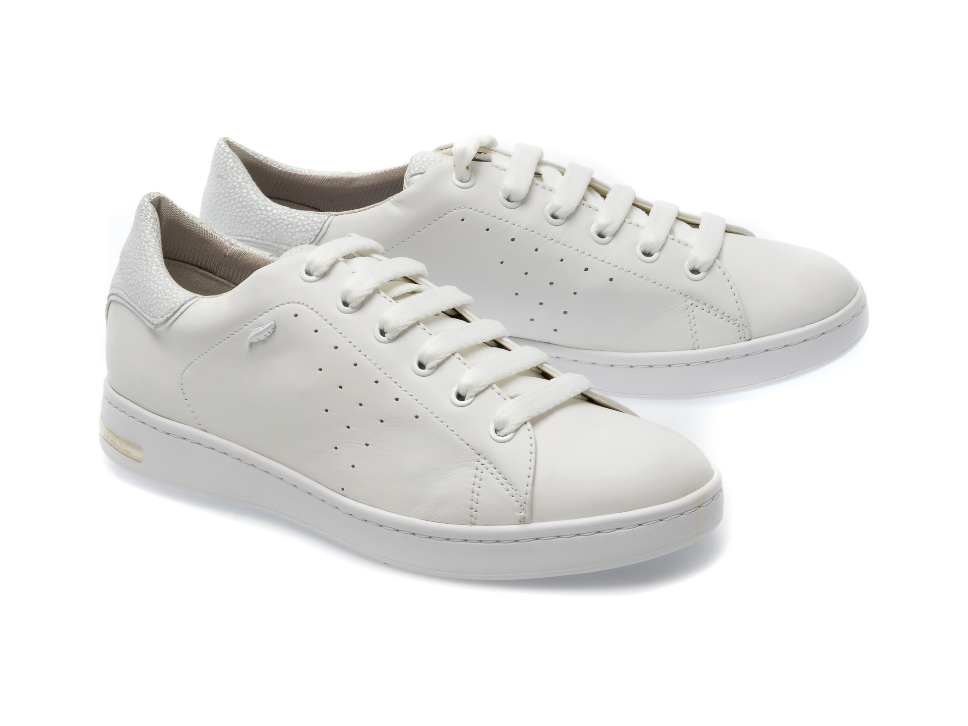 Pantofi GEOX albi, D621BA, din piele naturala /femei/pantofi imagine noua