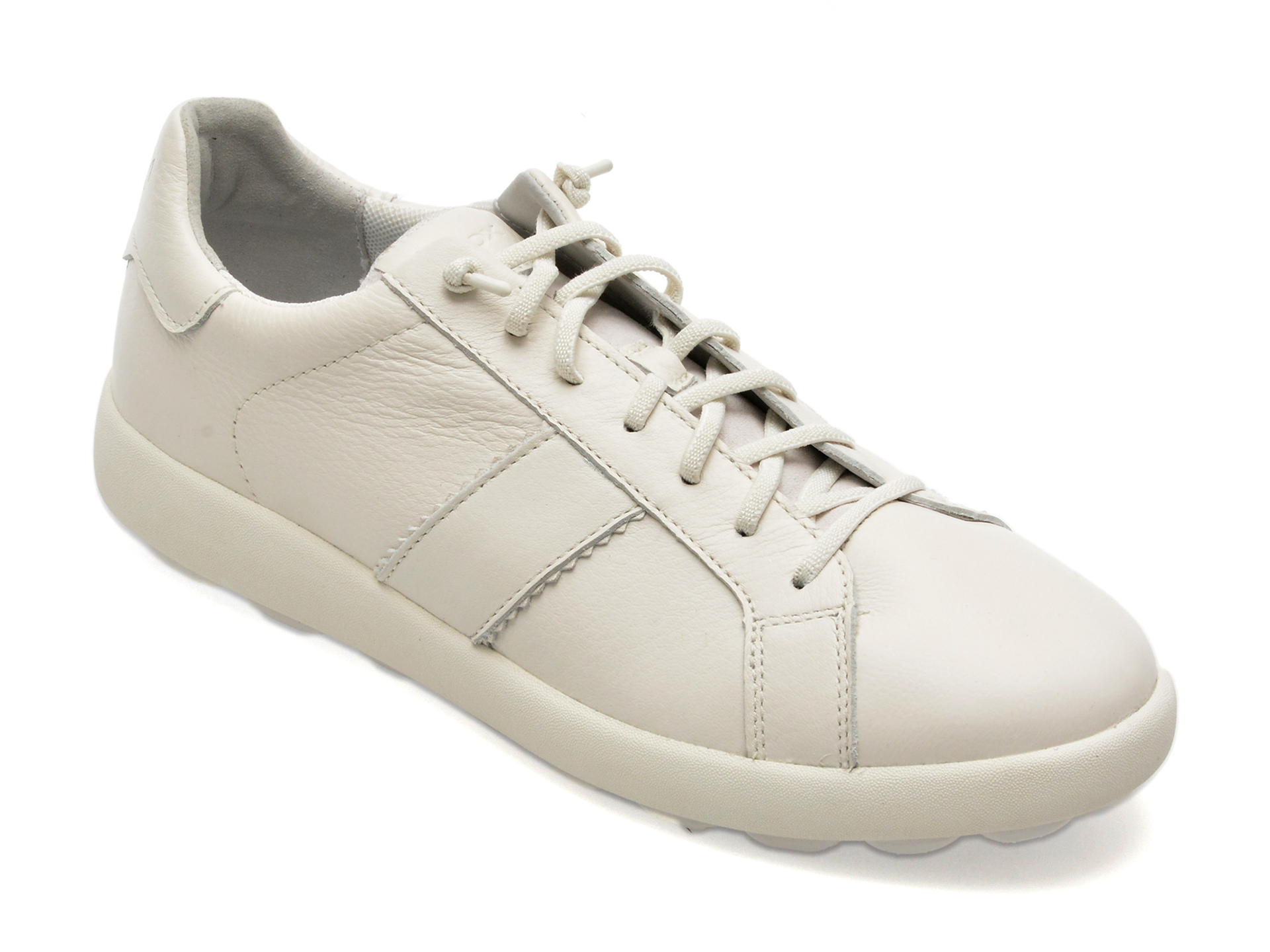 Pantofi GEOX albi, U36FYC, din piele naturala /barbati/pantofi imagine noua