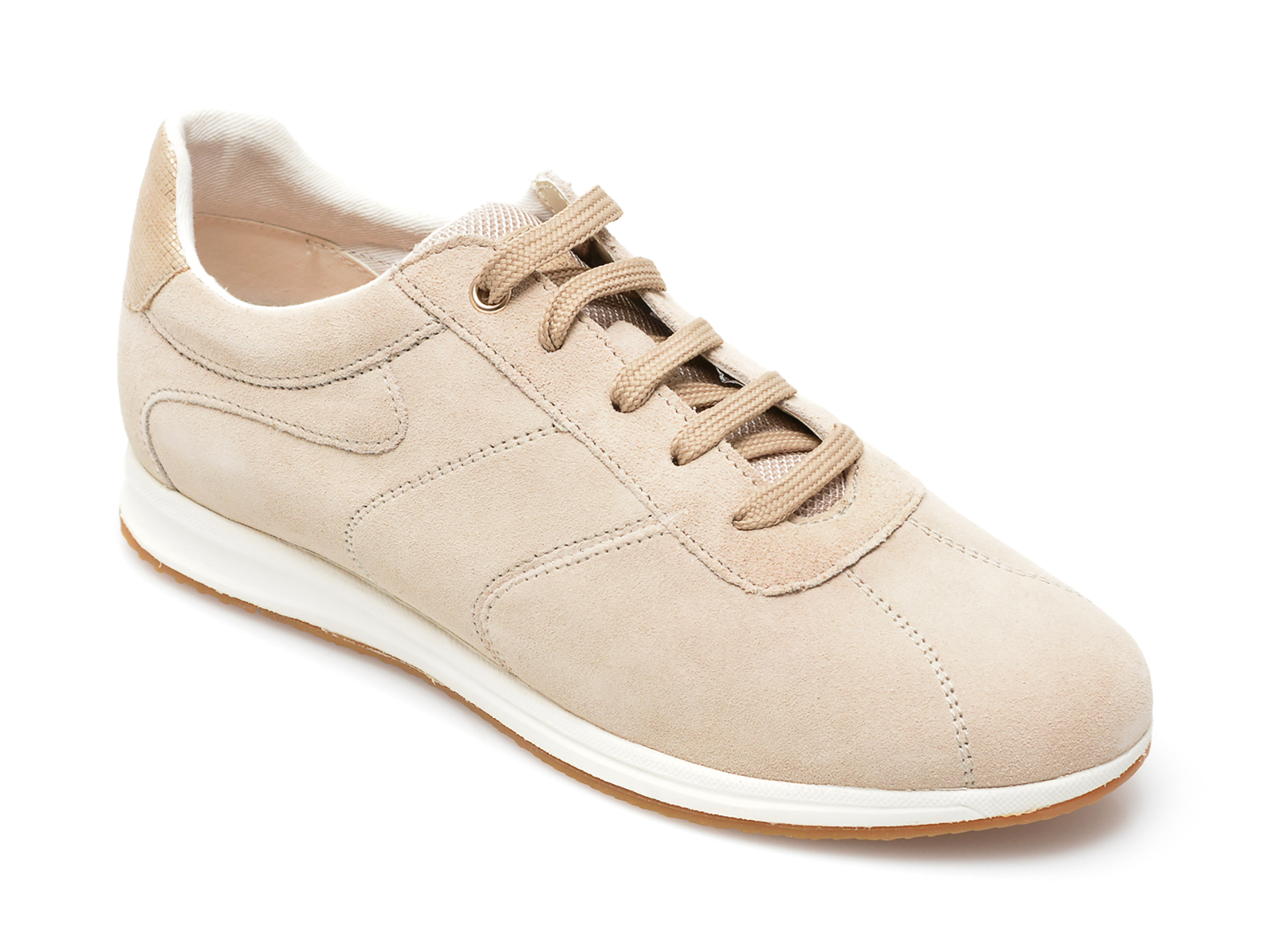 Pantofi GEOX bej, D25H5B, din piele naturala /femei/pantofi imagine noua