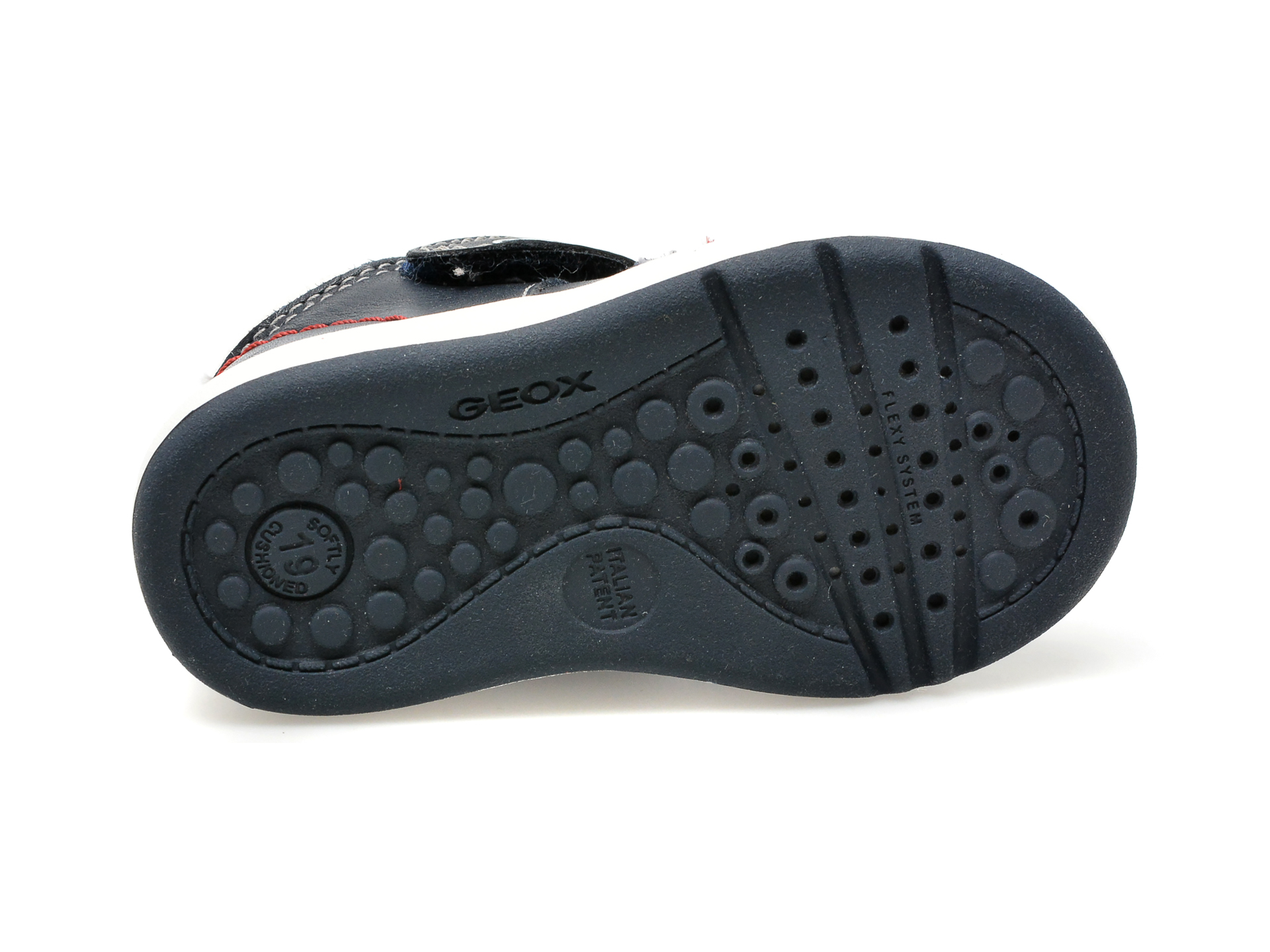 Pantofi GEOX bleumarin, B154DA, din material textil si piele naturala