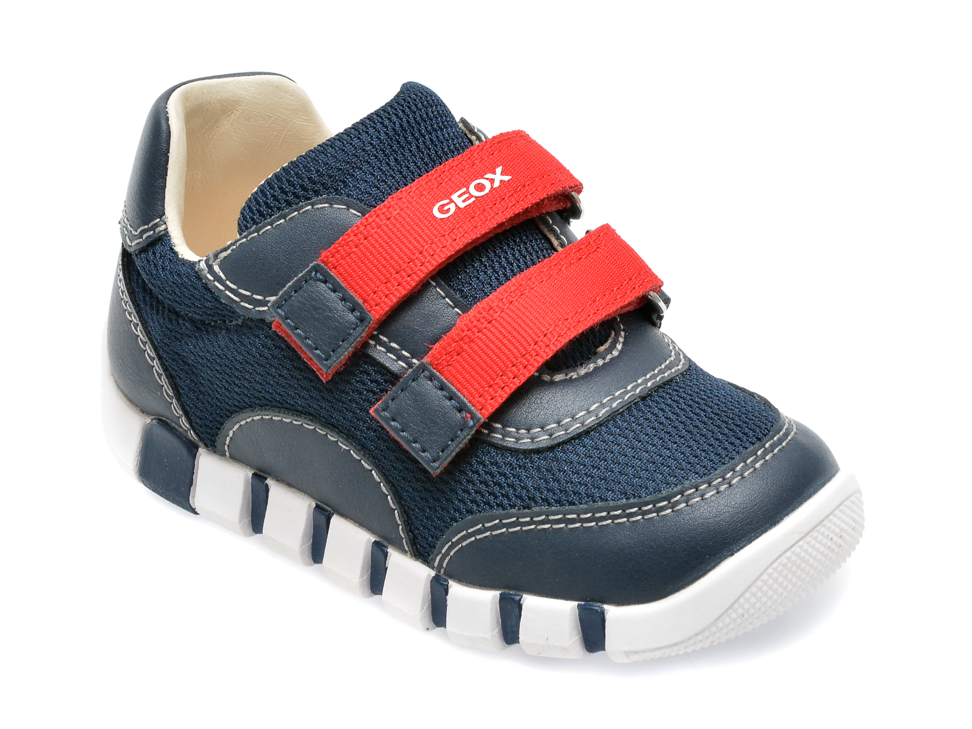 Pantofi GEOX bleumarin, B3555C, din piele naturala si material textil /copii/incaltaminte imagine super redus 2022