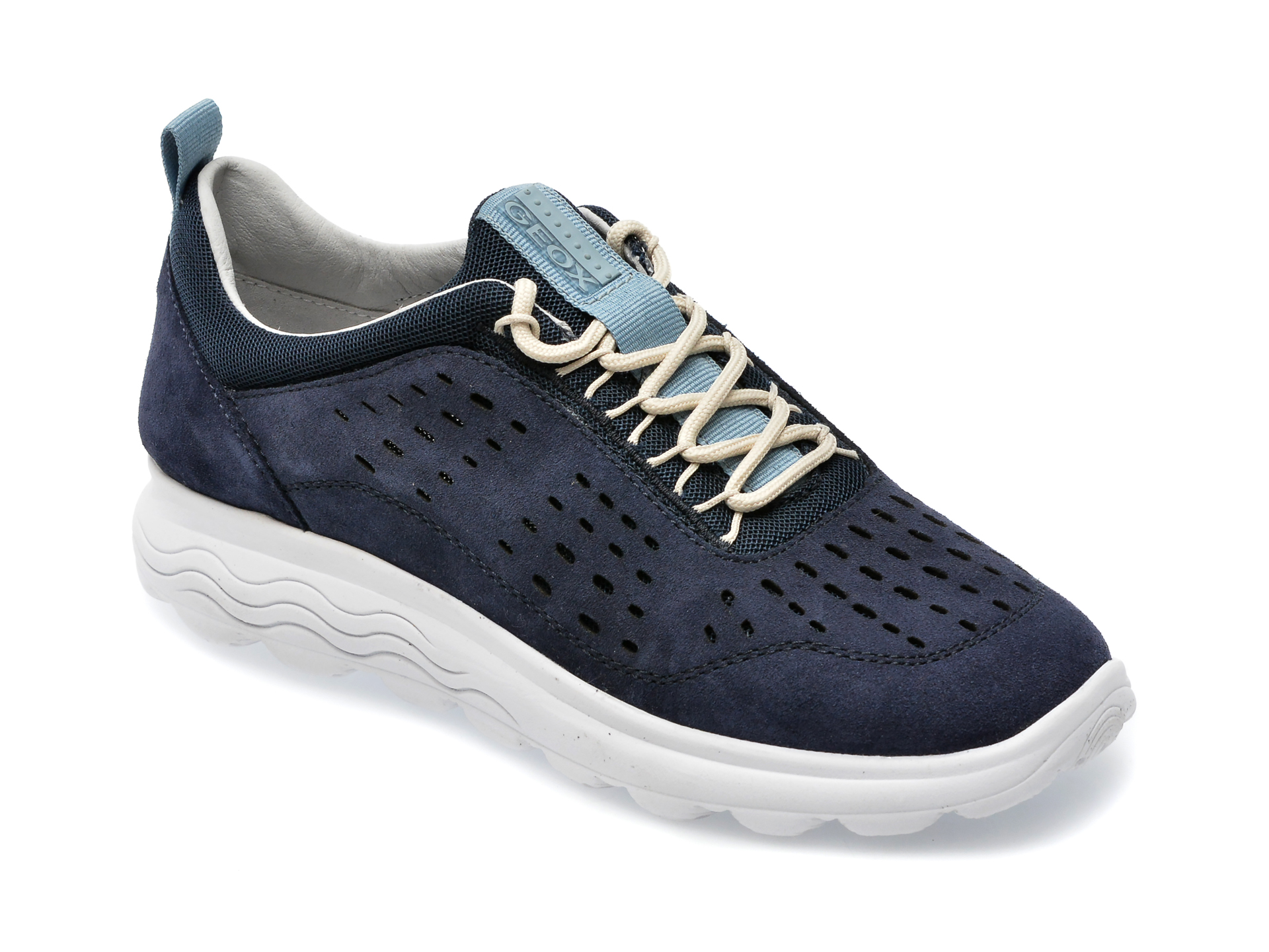 Pantofi GEOX bleumarin, D35NUA, din material textil /femei/pantofi imagine super redus 2022