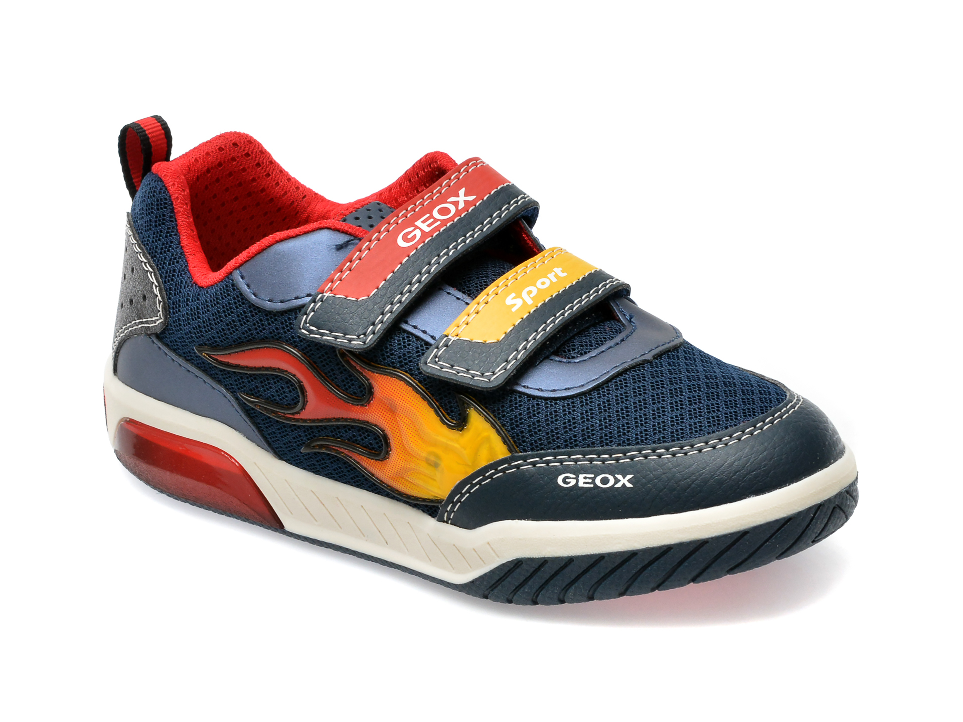 Pantofi GEOX bleumarin, J359CB, din piele ecologica /copii/incaltaminte