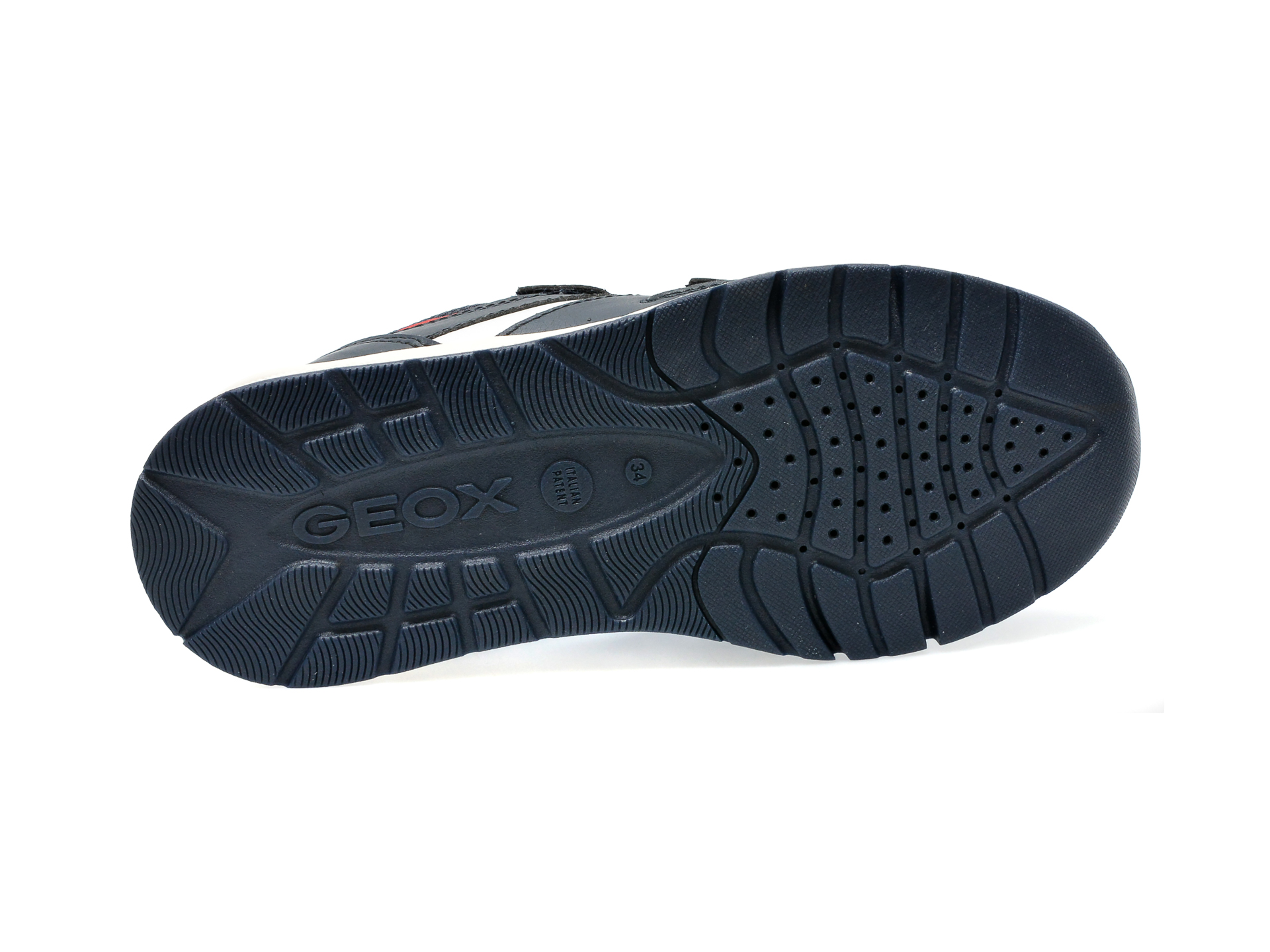 Pantofi GEOX bleumarin, J35H0B, din piele ecologica