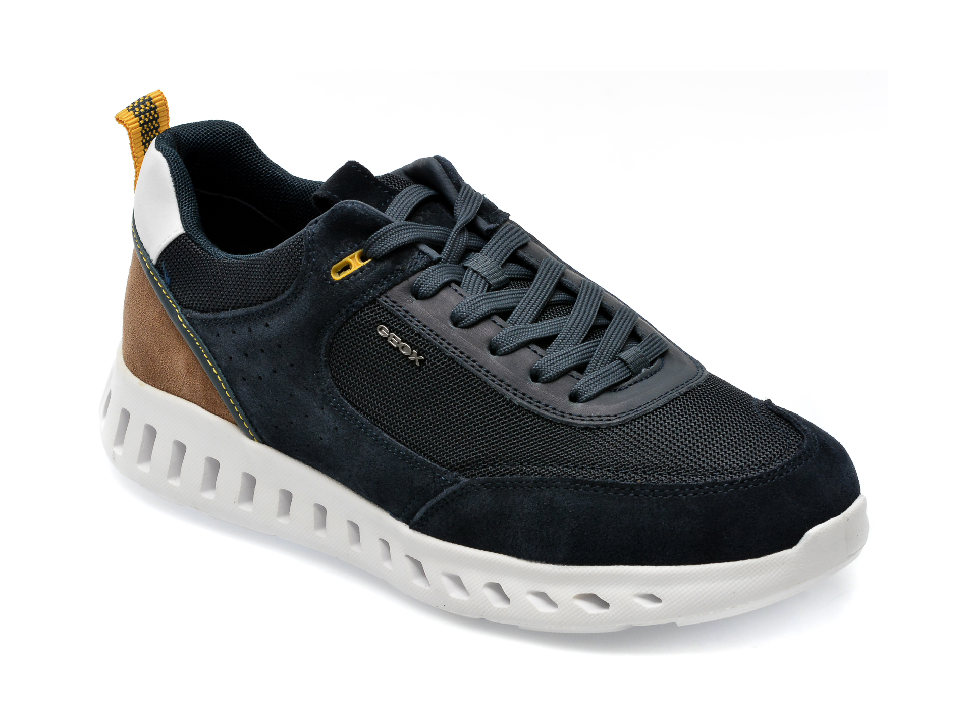 Pantofi GEOX bleumarin, U25DYA, din material textil /barbati/pantofi imagine noua