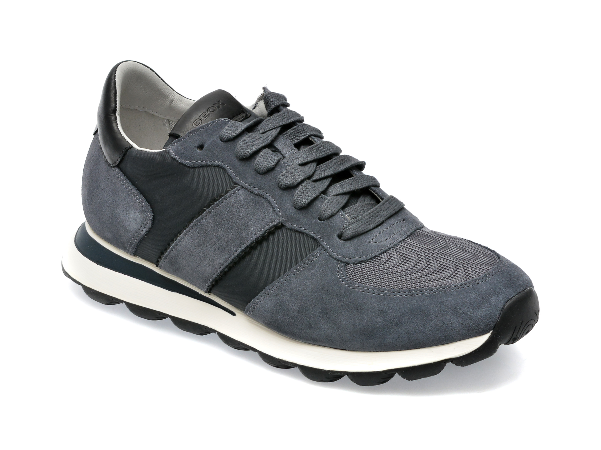 Pantofi GEOX bleumarin, U2612A, din material textil /barbati/pantofi imagine super redus 2022