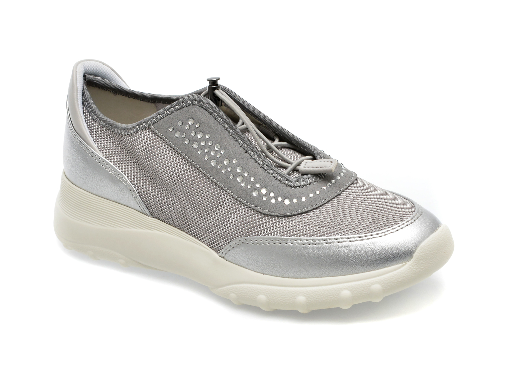 Pantofi GEOX gri, D35LPC, din piele ecologica /femei/pantofi imagine noua