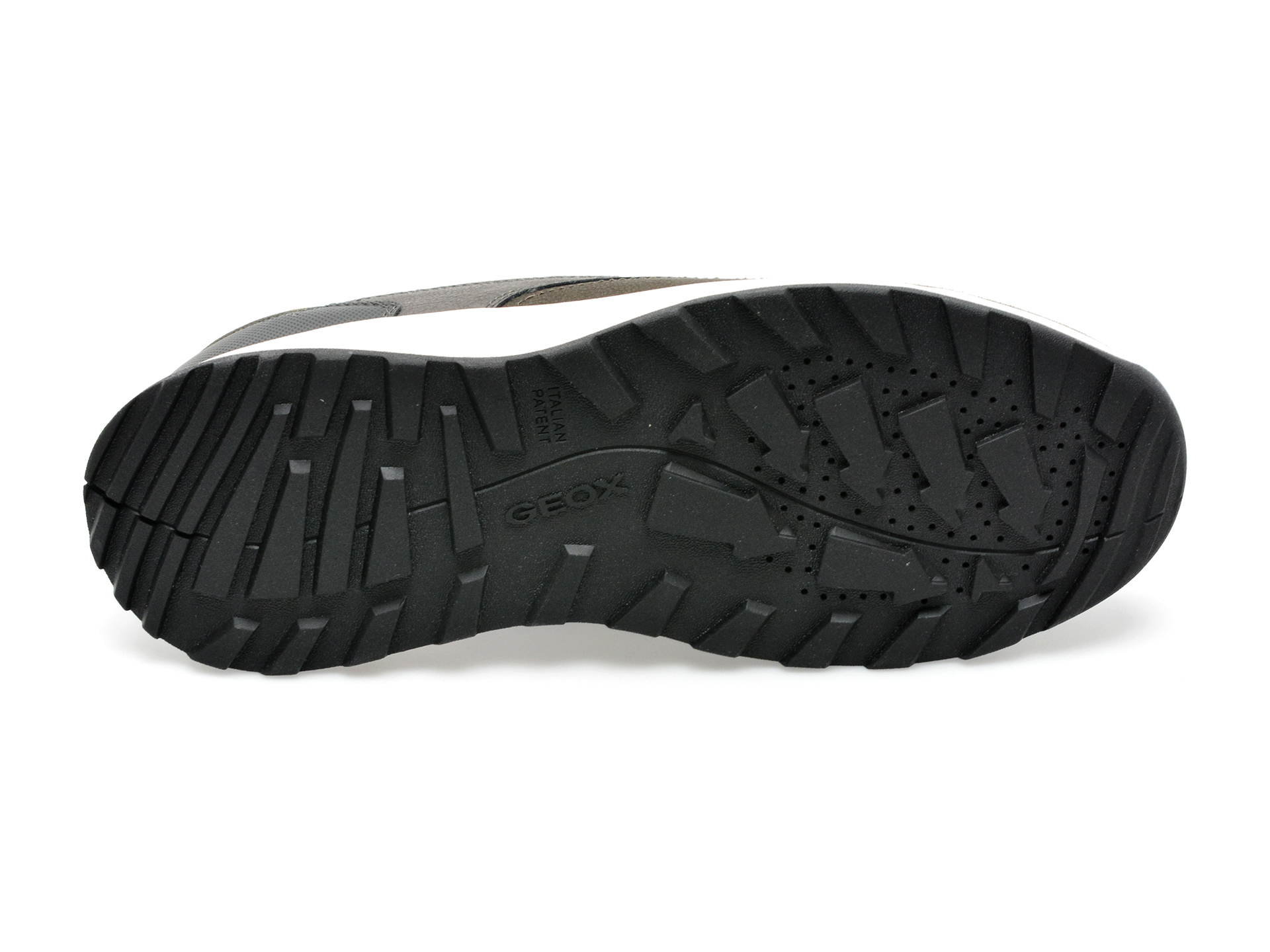 Pantofi GEOX gri, U35EYB, din material textil si piele naturala