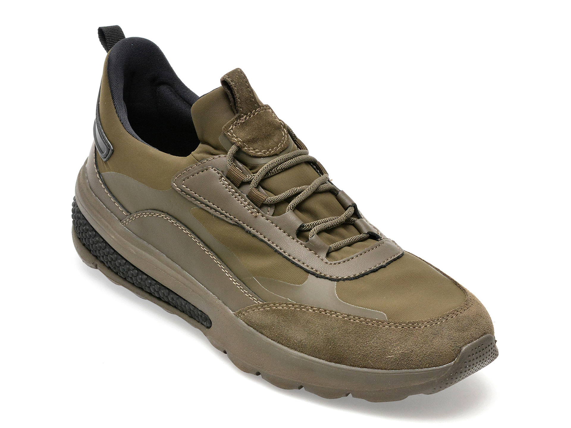 Pantofi GEOX kaki, U36BAA, din material textil /barbati/pantofi