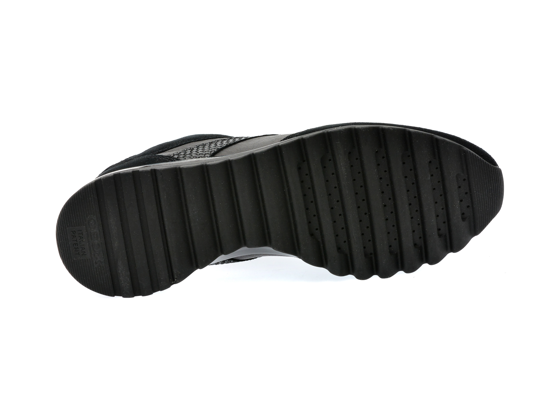Pantofi GEOX negri, D15AQA, din piele intoarsa