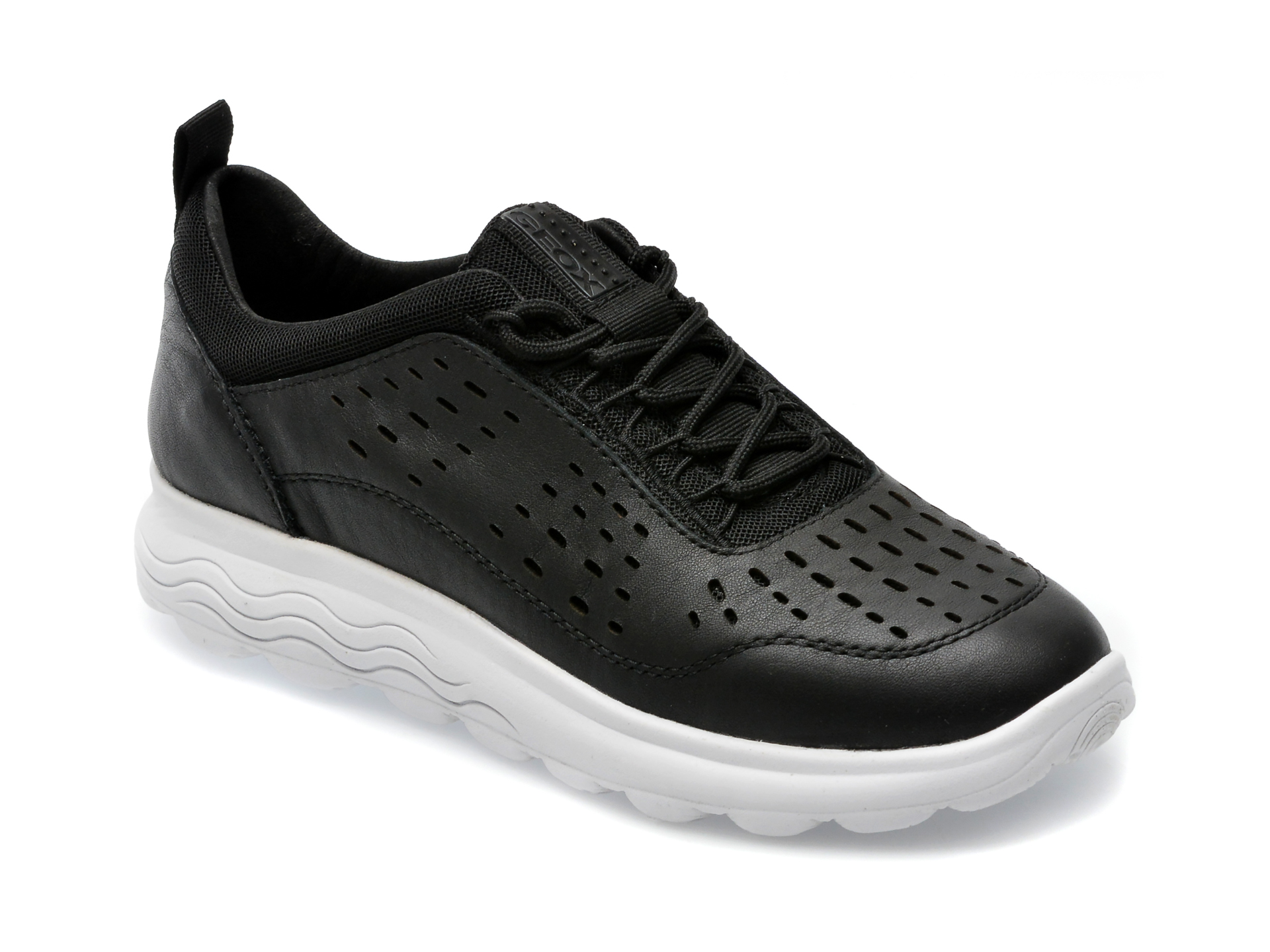 Pantofi GEOX negri, D35NUA, din piele naturala /femei/pantofi imagine super redus 2022