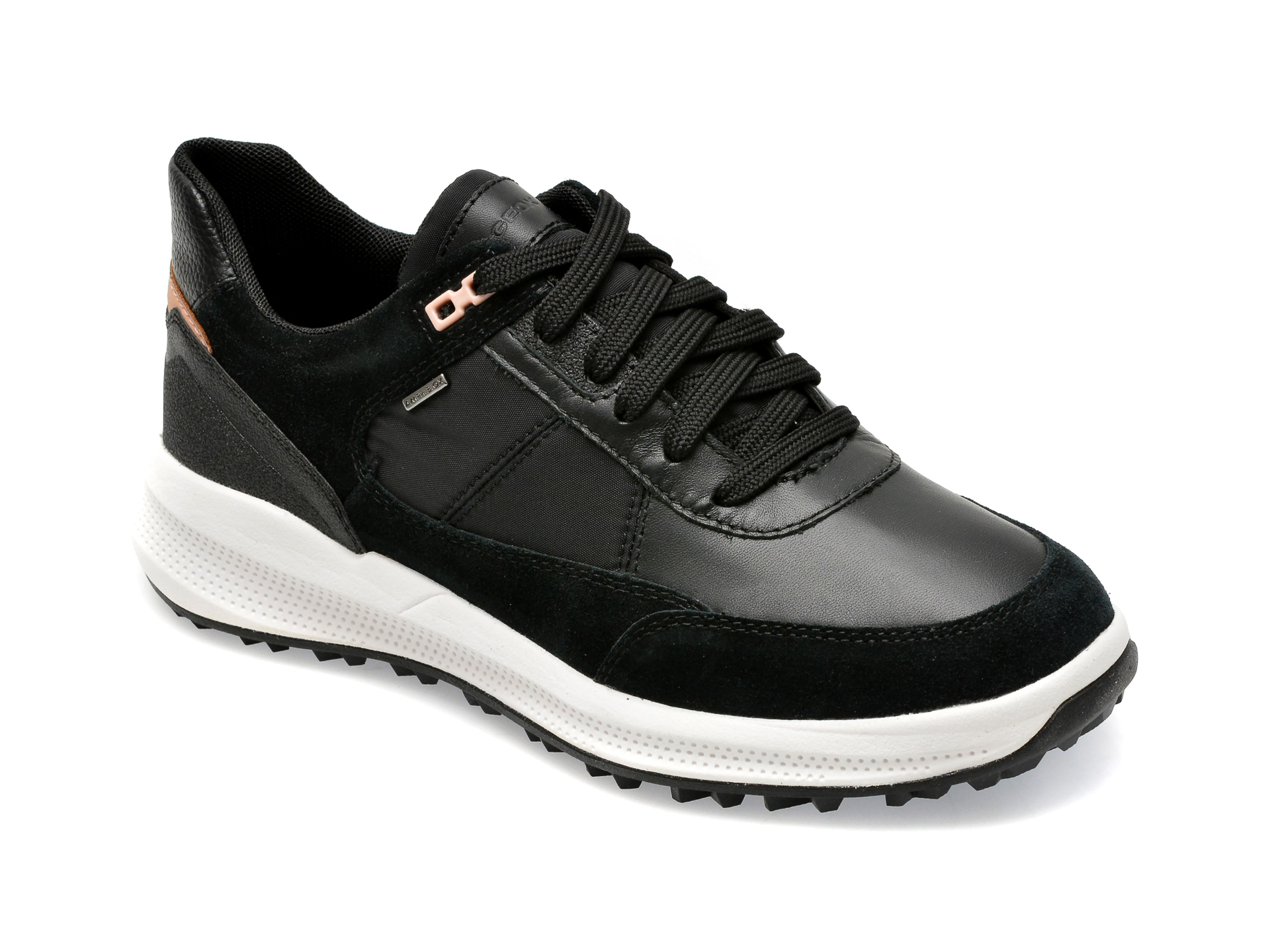 Pantofi GEOX negri, D36VRA, din piele naturala imagine reduceri black friday 2021 Geox