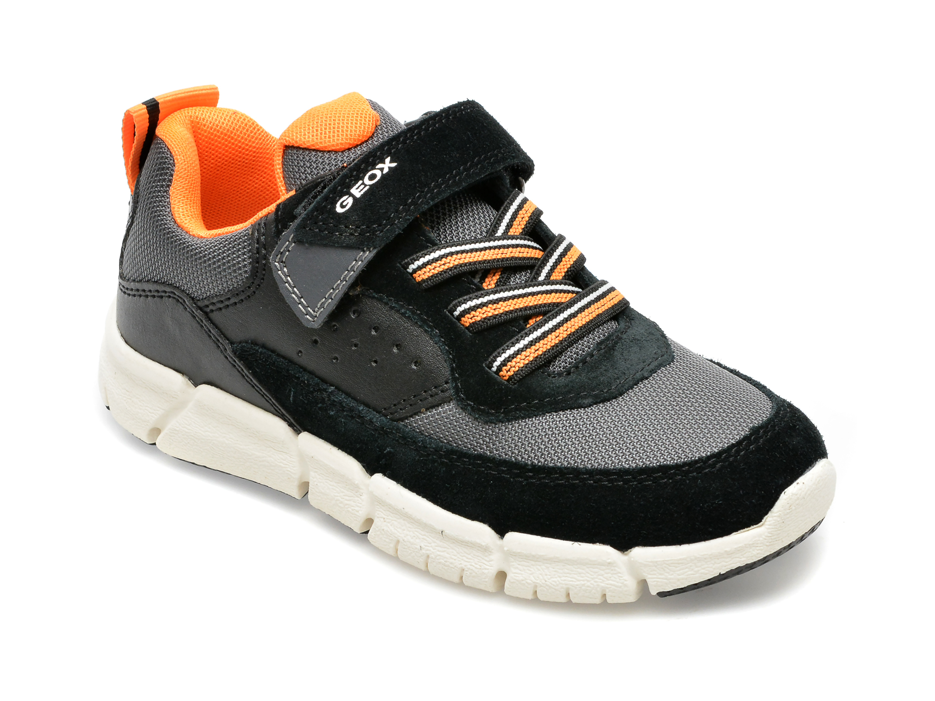 Pantofi GEOX negri, J359BB, din material textil /copii/incaltaminte imagine super redus 2022