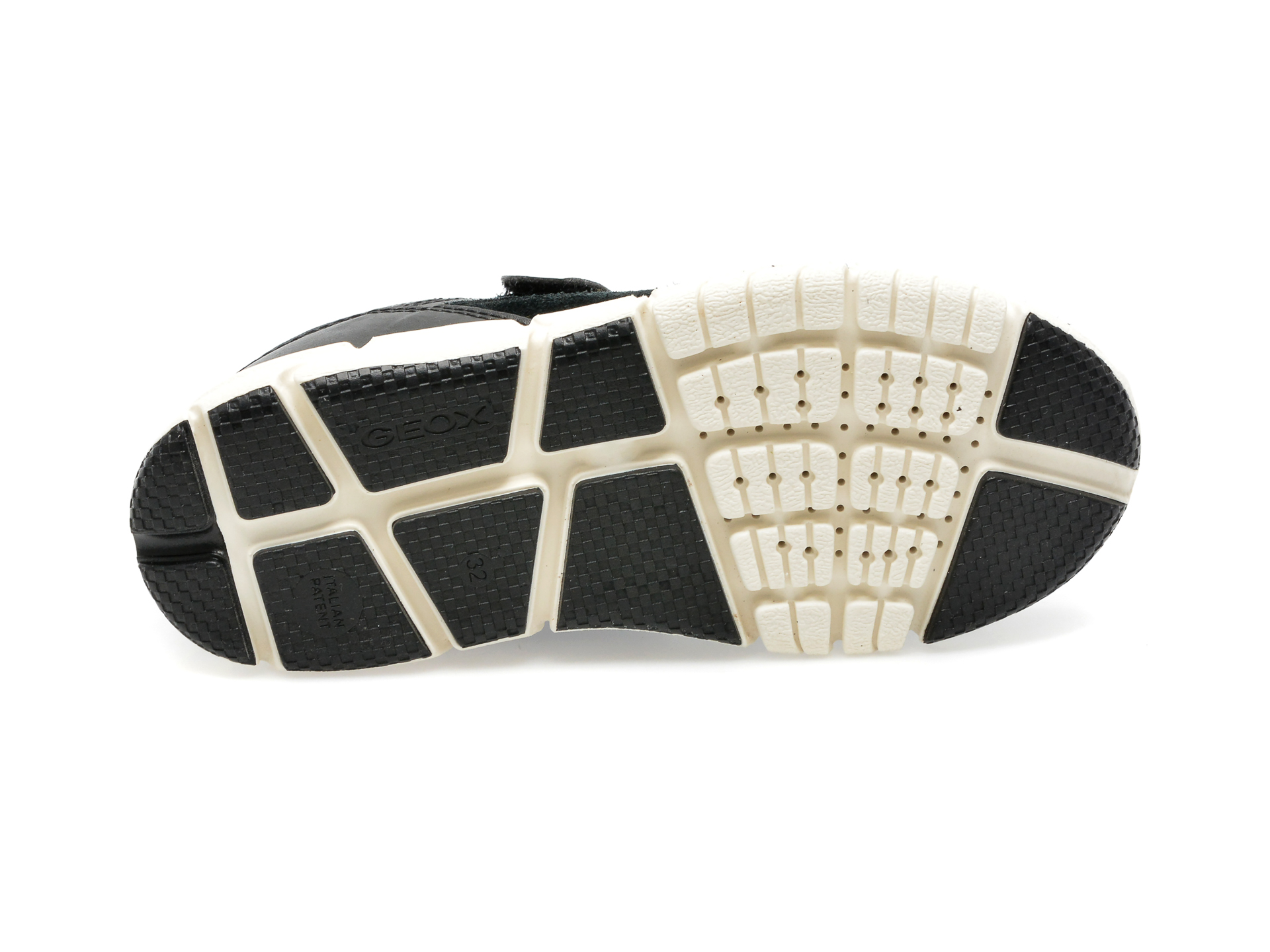 Pantofi GEOX negri, J359BB, din material textil