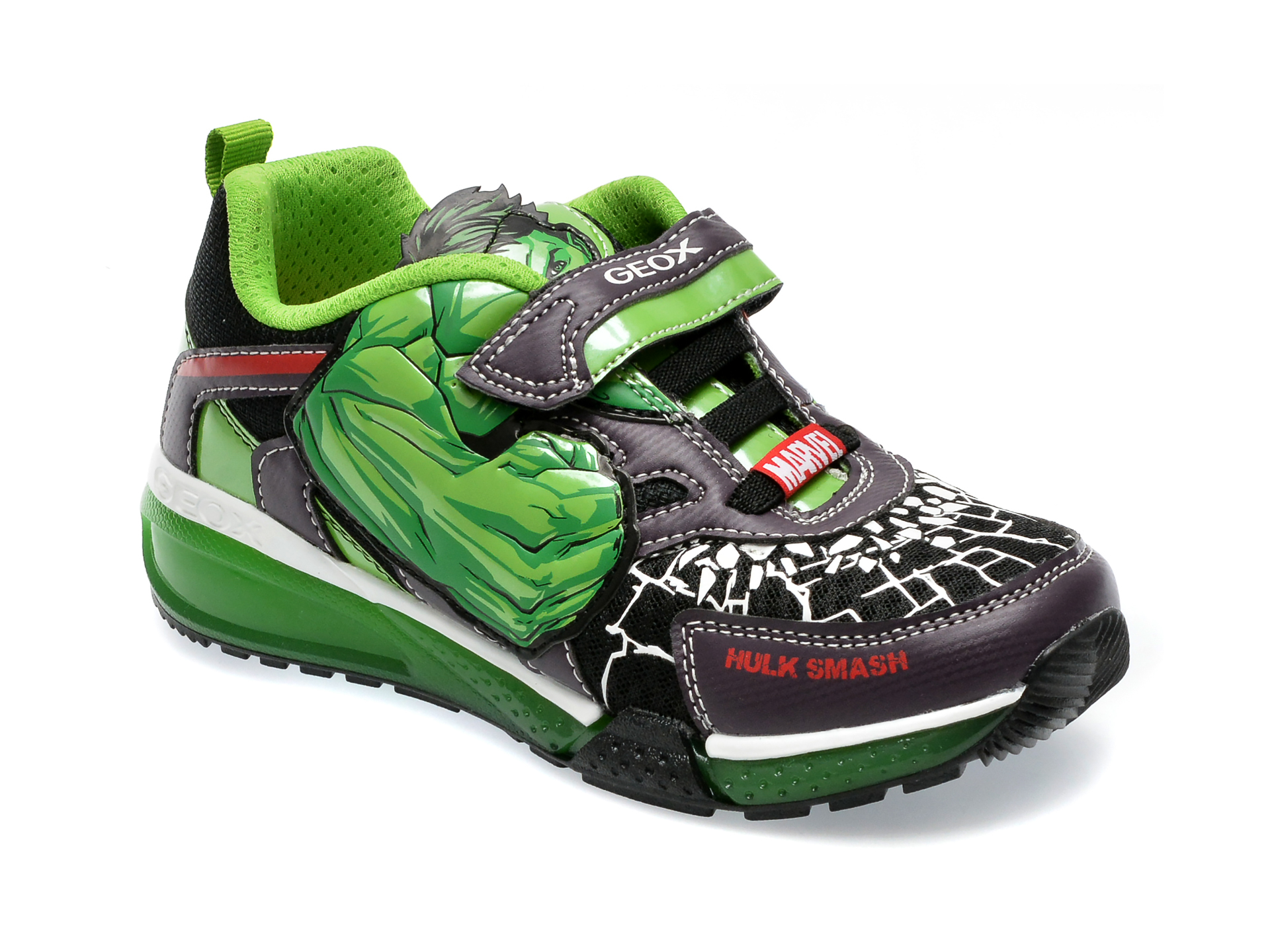 Pantofi GEOX negri, J35FEB, din piele ecologica /copii/incaltaminte imagine super redus 2022