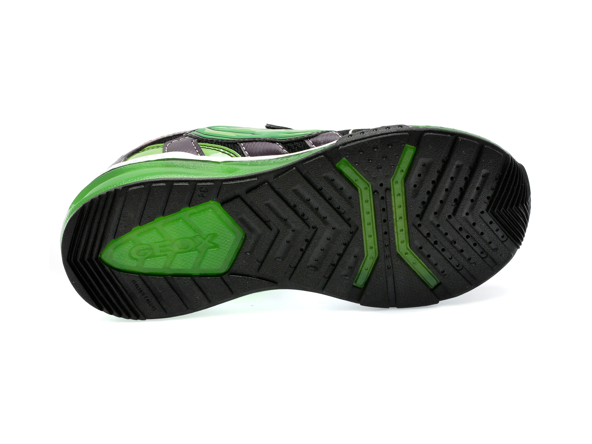 Pantofi GEOX negri, J35FEB, din piele ecologica