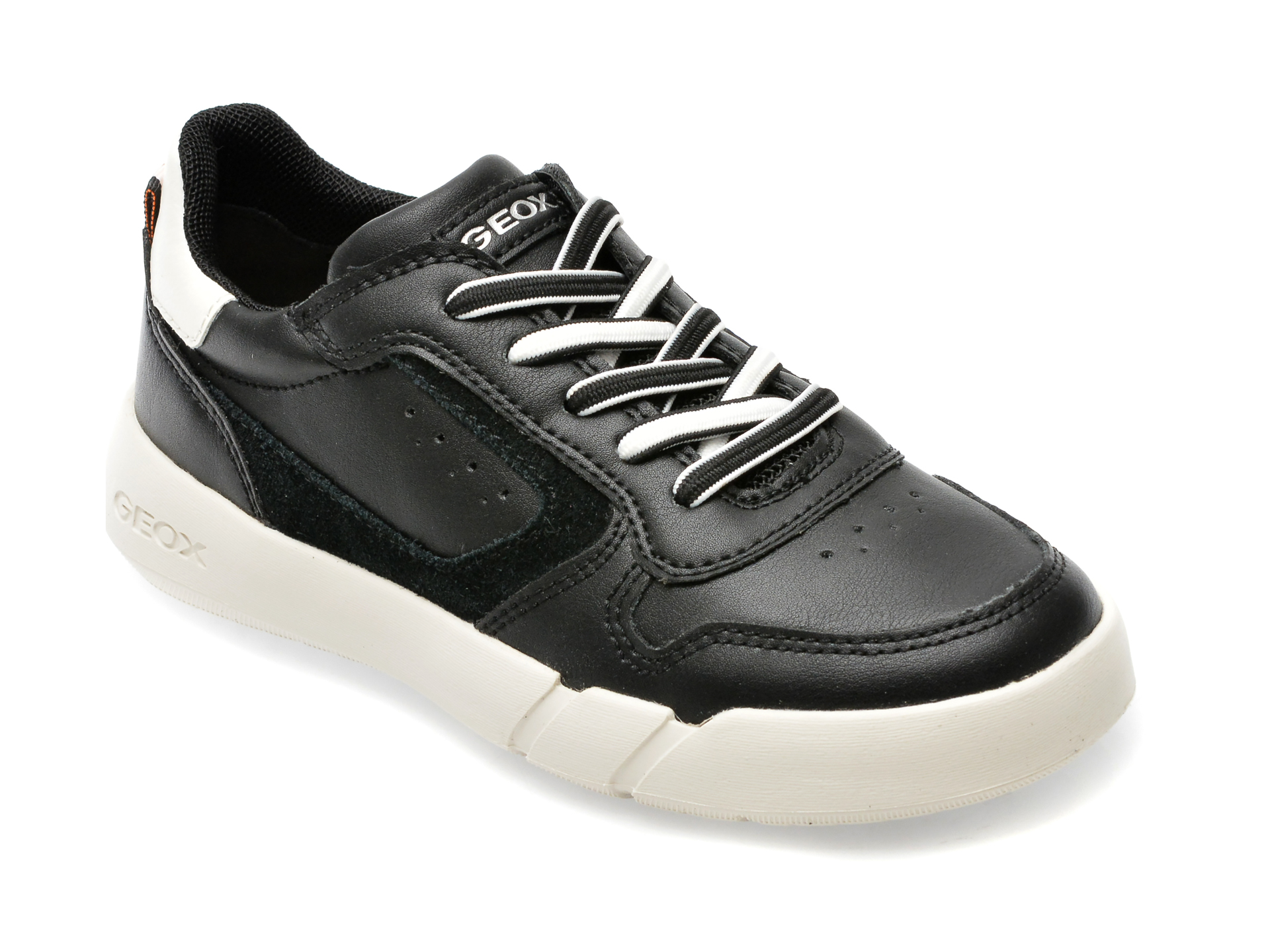Pantofi GEOX negri, J35GWA, din piele ecologica