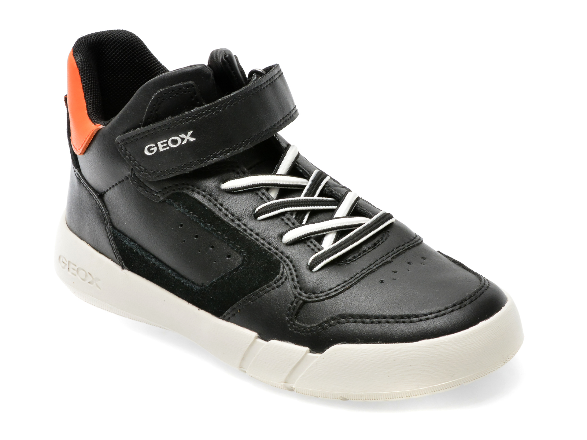 Pantofi GEOX negri, J36GWA, din piele ecologica /copii/incaltaminte