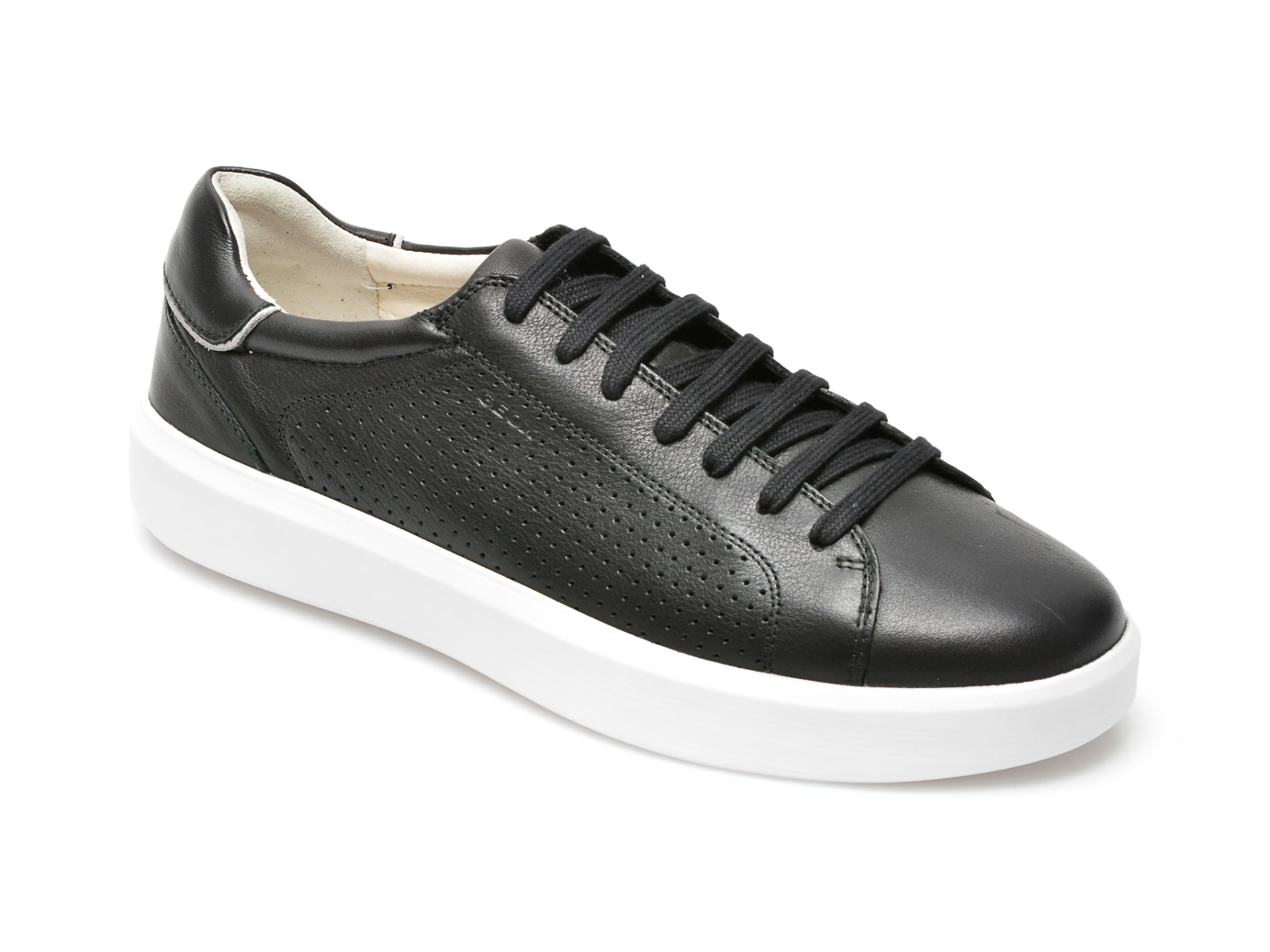 Pantofi sport GEOX gri, D25RRB, din material textil si piele naturala