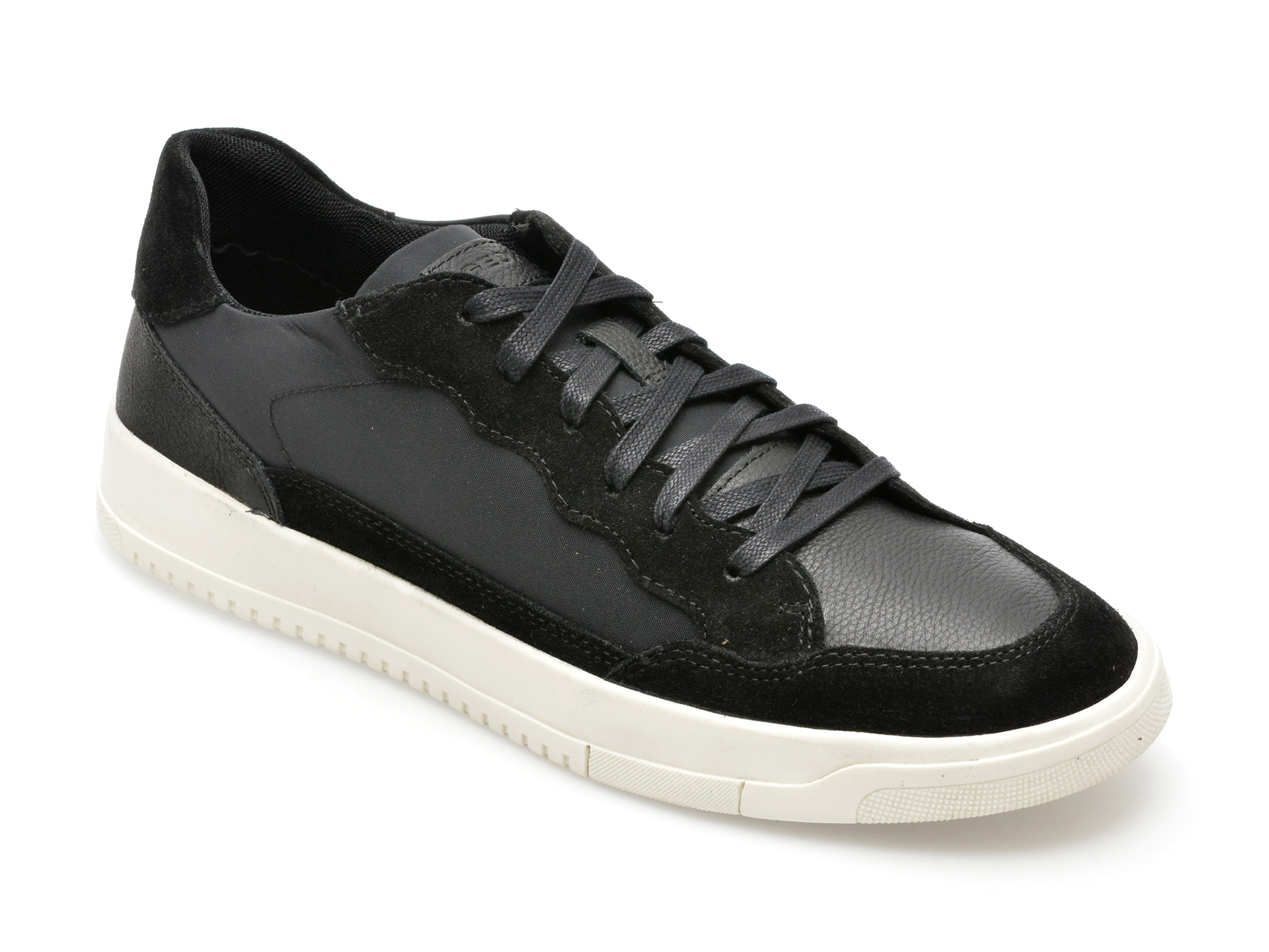 Pantofi GEOX negri, U36AGA, din material textil /barbati/pantofi