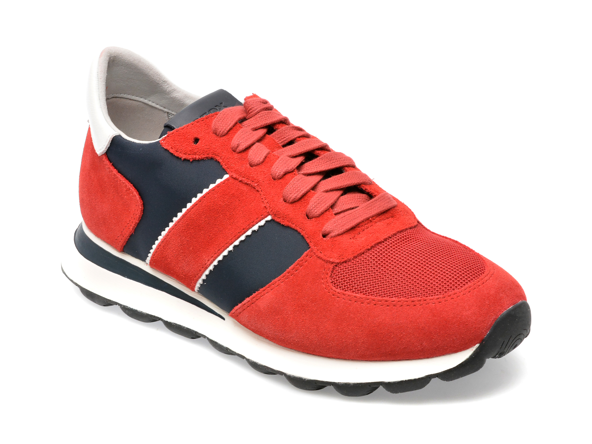 Pantofi GEOX rosii, U2612A, din material textil /barbati/pantofi