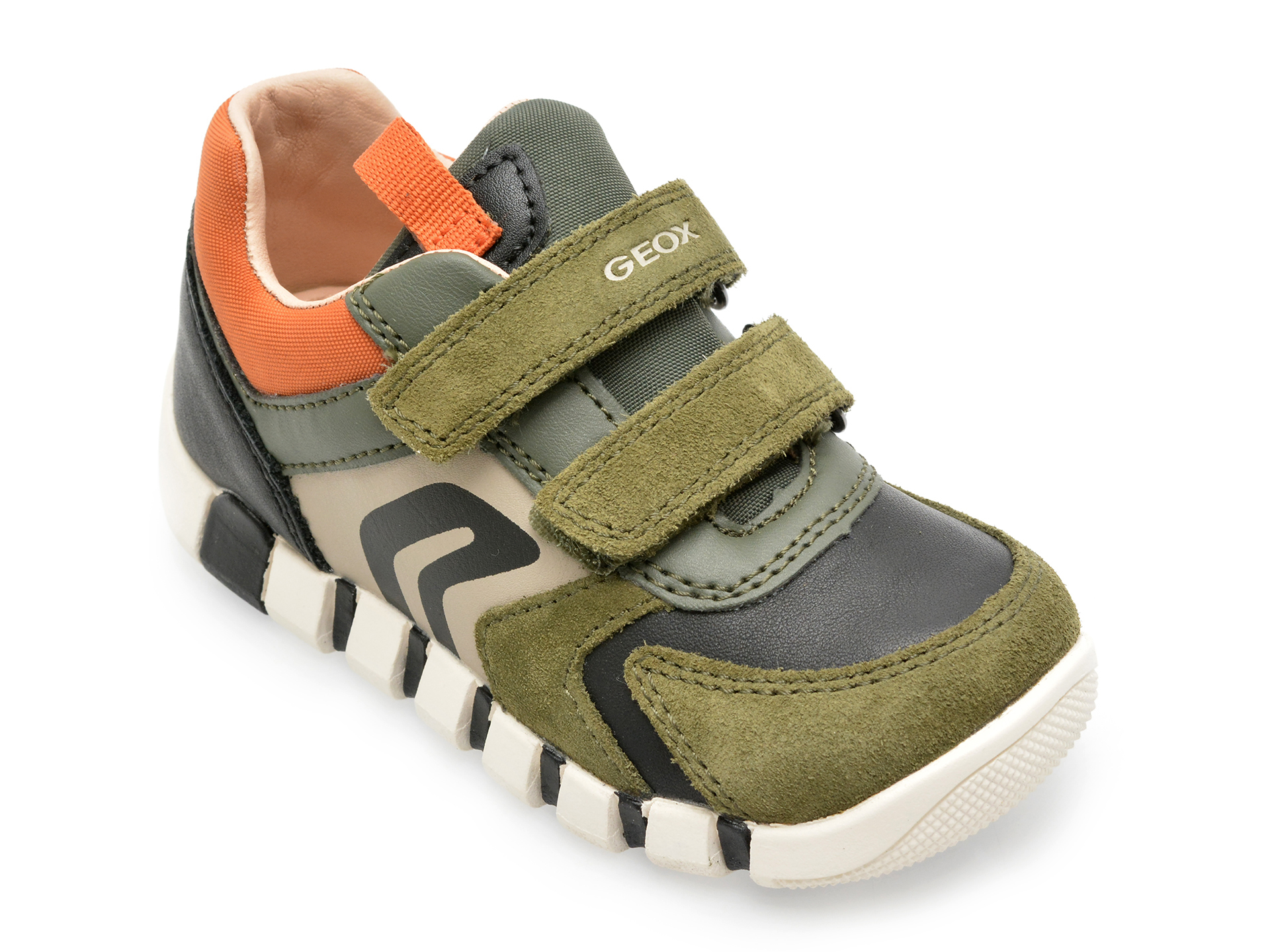 Pantofi GEOX verzi, B3555D, din piele naturala /copii/incaltaminte