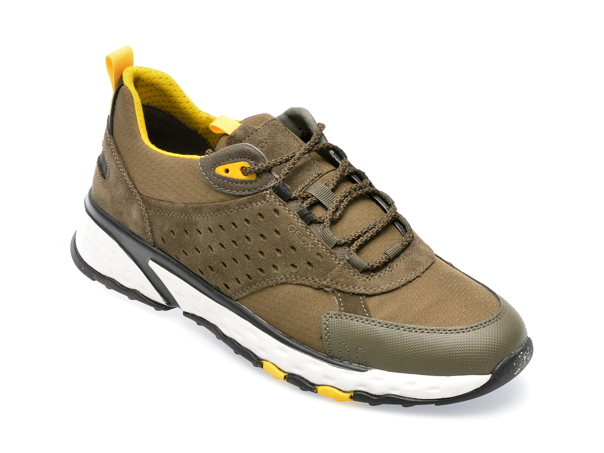 Pantofi GEOX verzi, U25ECA, din material textil imagine reduceri black friday 2021 Geox
