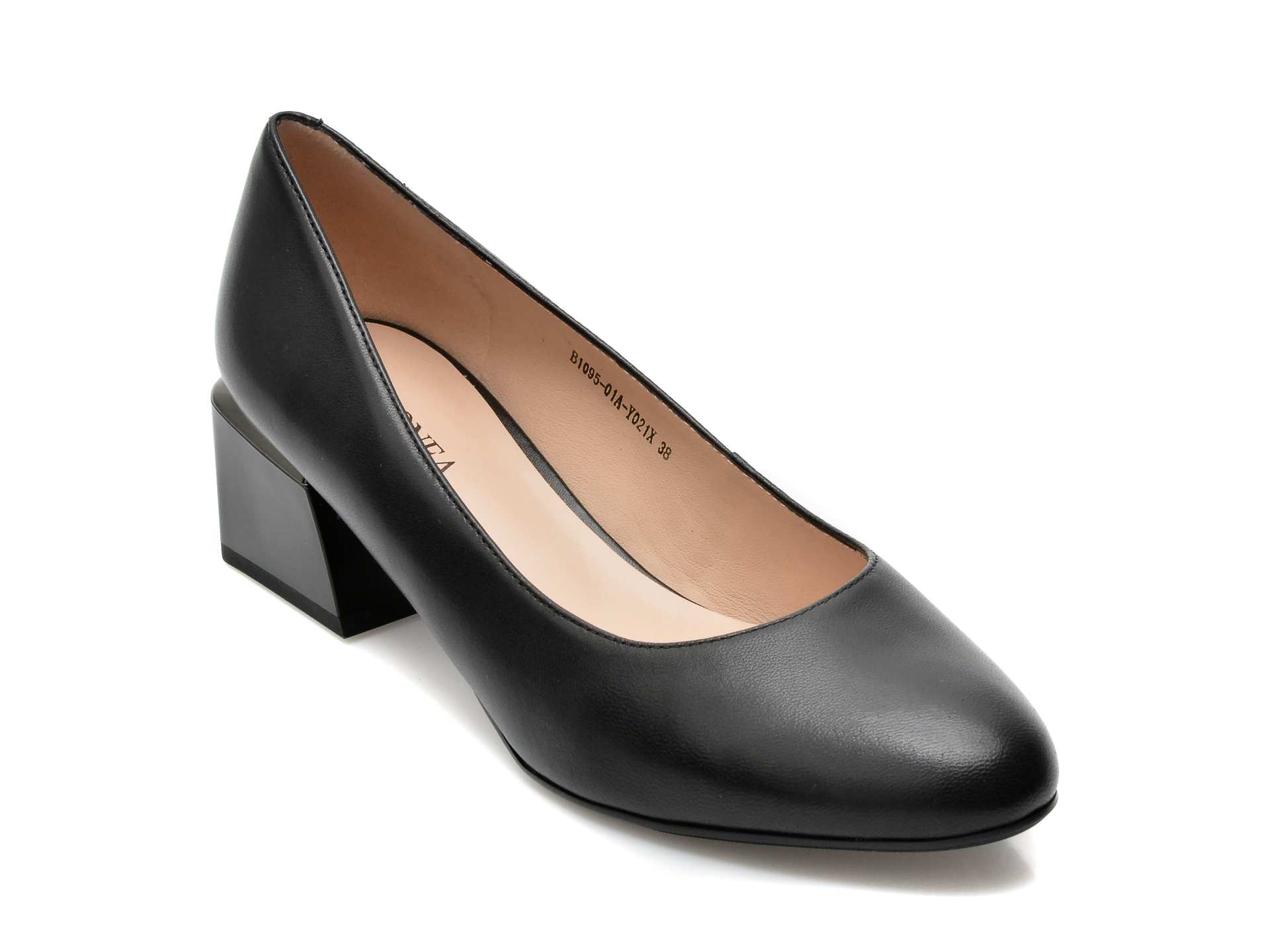 Pantofi GERONEA negri, 109501A, din piele naturala /femei/pantofi imagine noua
