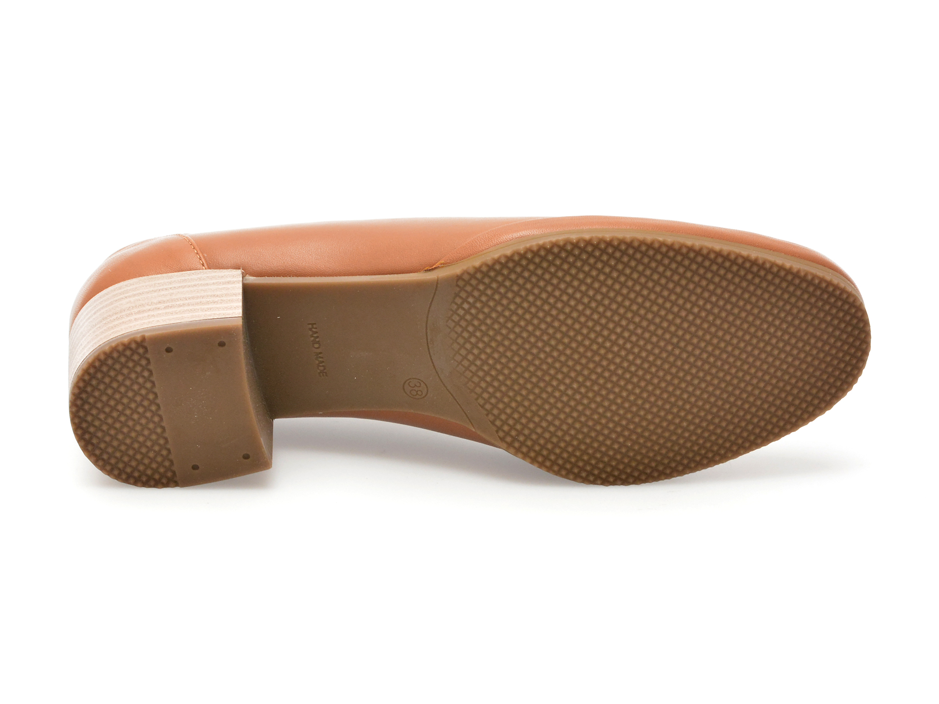 Pantofi GOLD DEER maro, 105169, din piele naturala