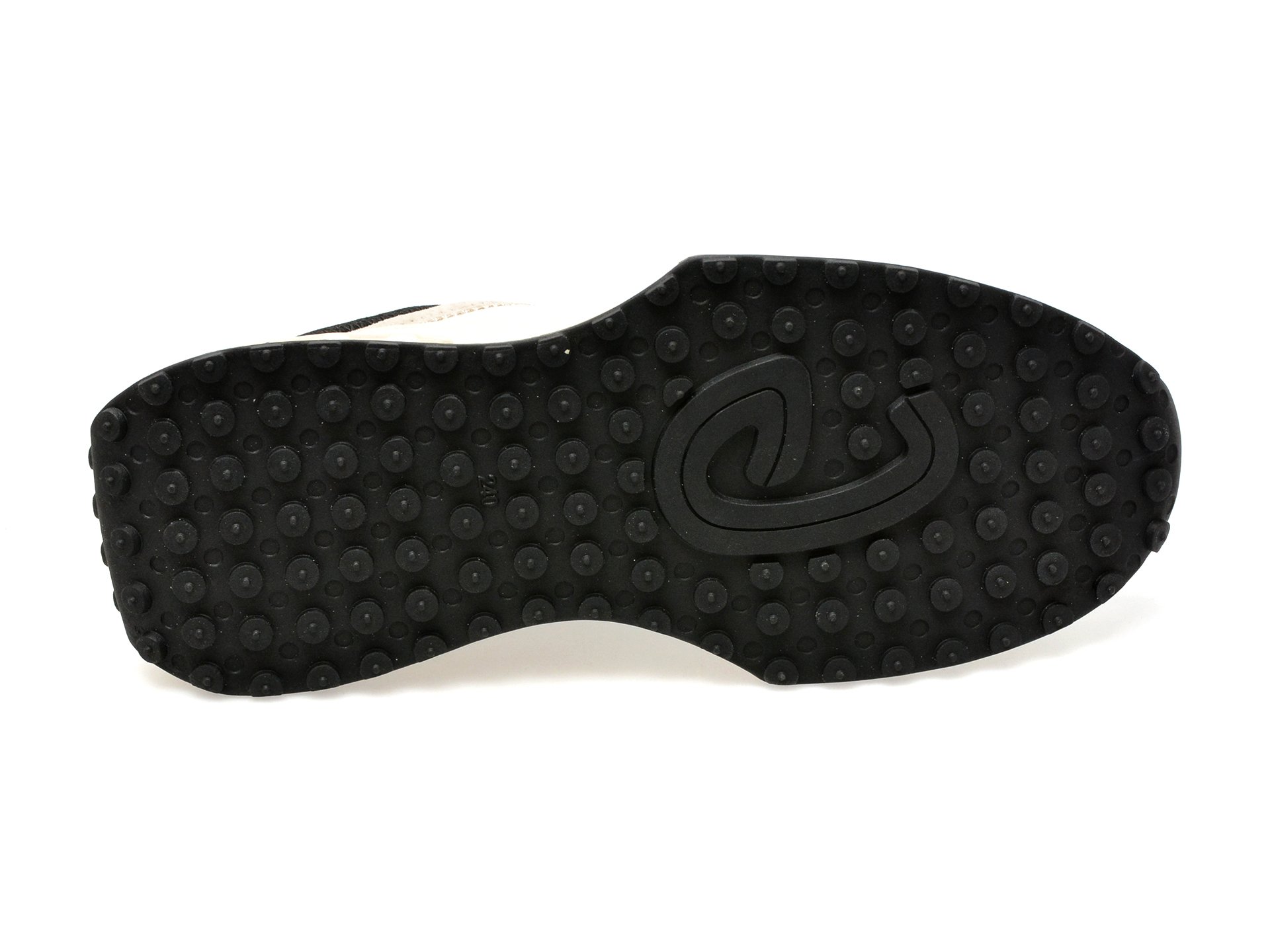 Pantofi GRYXX alb-negru, H7289, din piele naturala si material textil