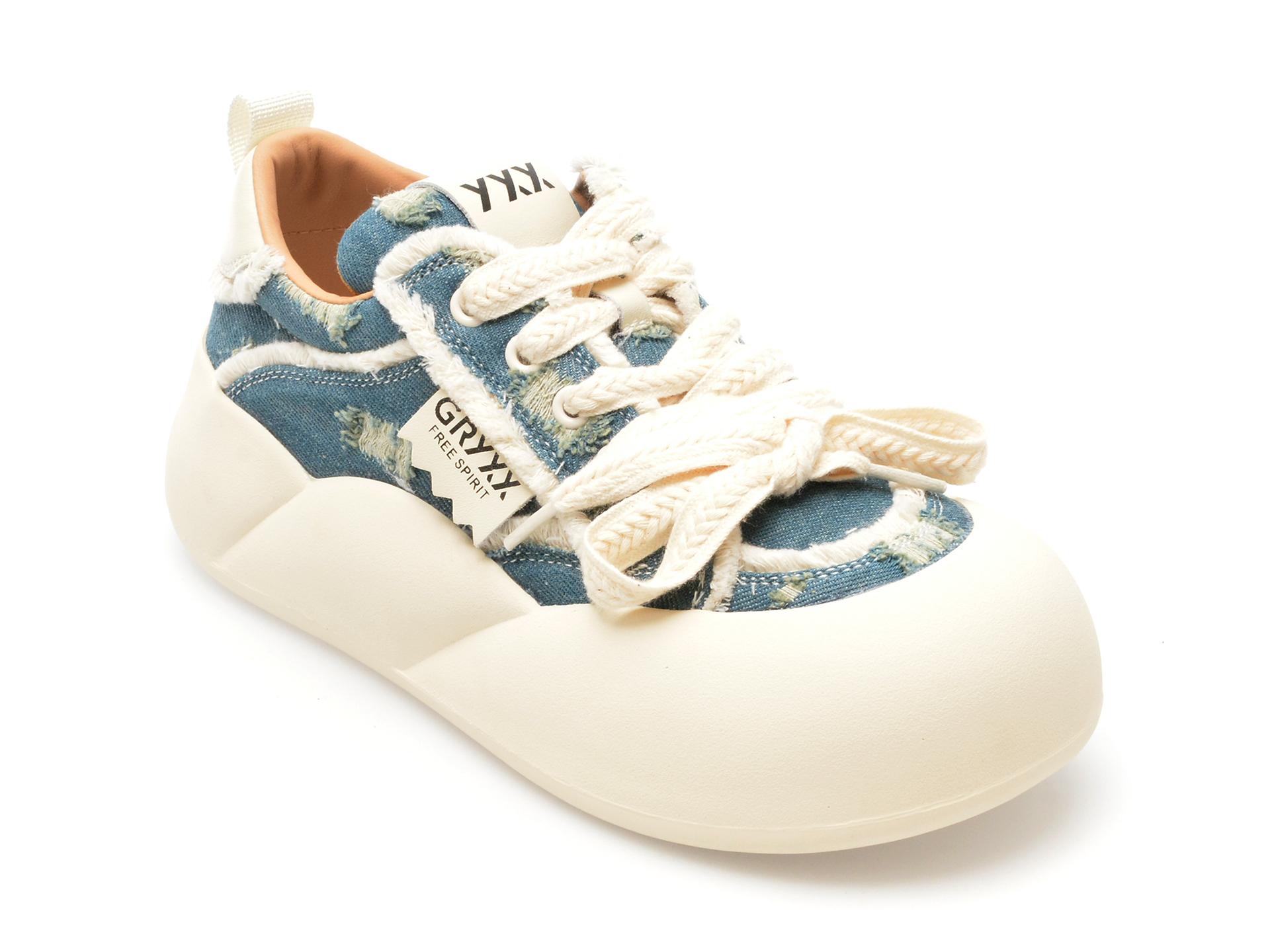 Pantofi GRYXX albastri, 1021, din material textil