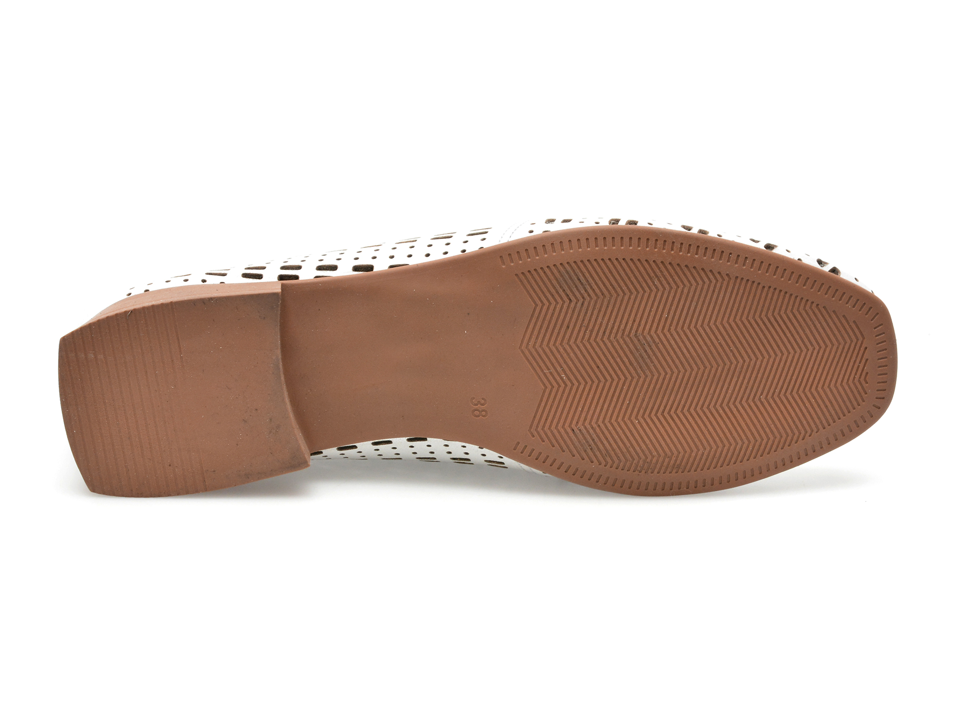Pantofi GRYXX albi, 10803, din piele naturala