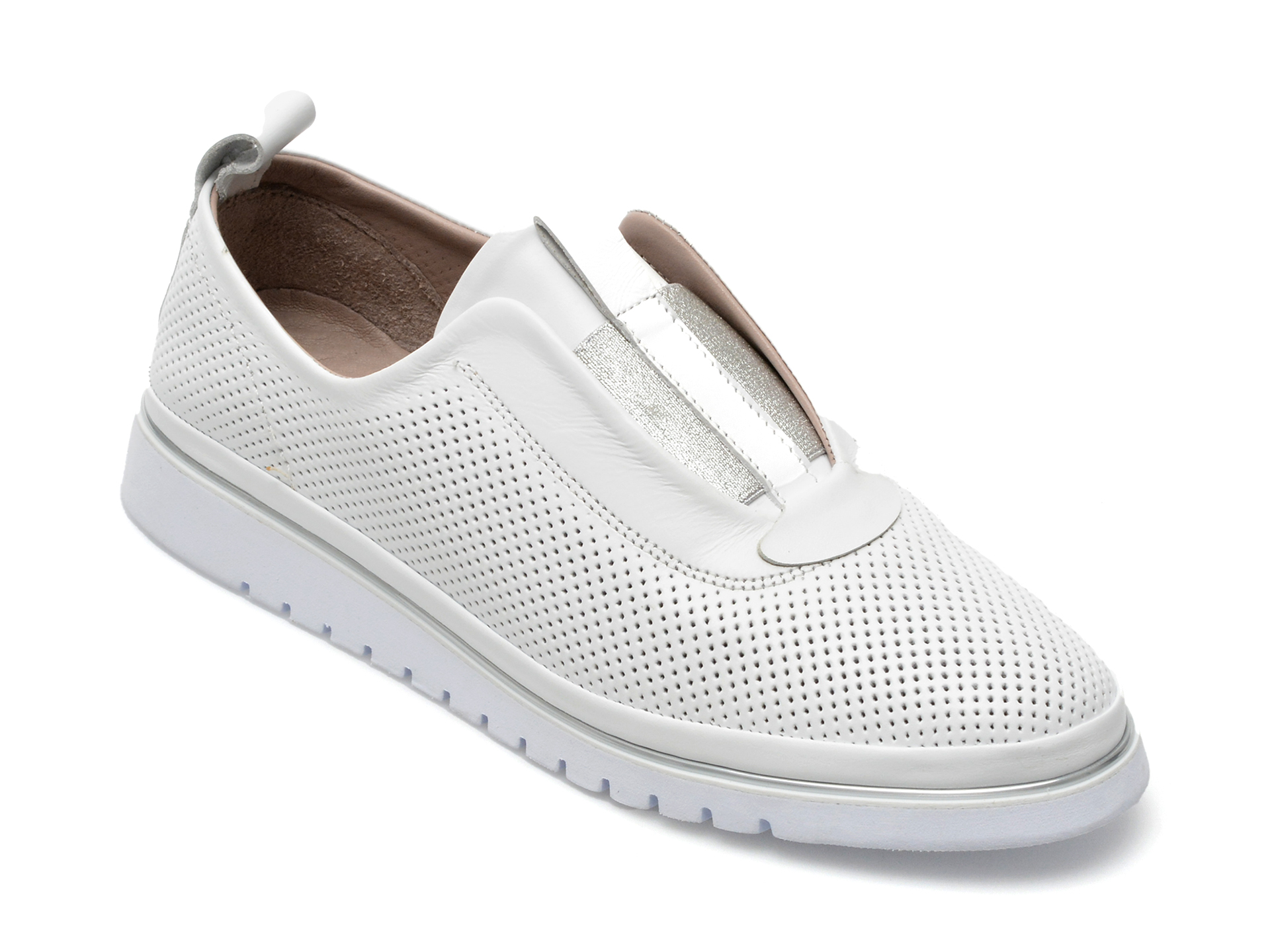 Pantofi GRYXX albi, 1270164, din piele naturala /femei/pantofi imagine super redus 2022