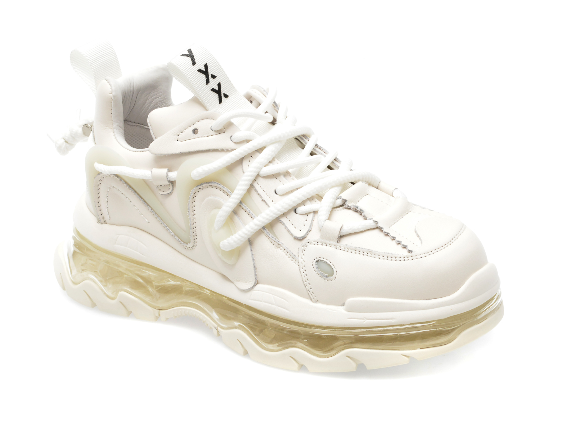 Pantofi GRYXX albi, 22087, din piele naturala /barbati/pantofi imagine noua