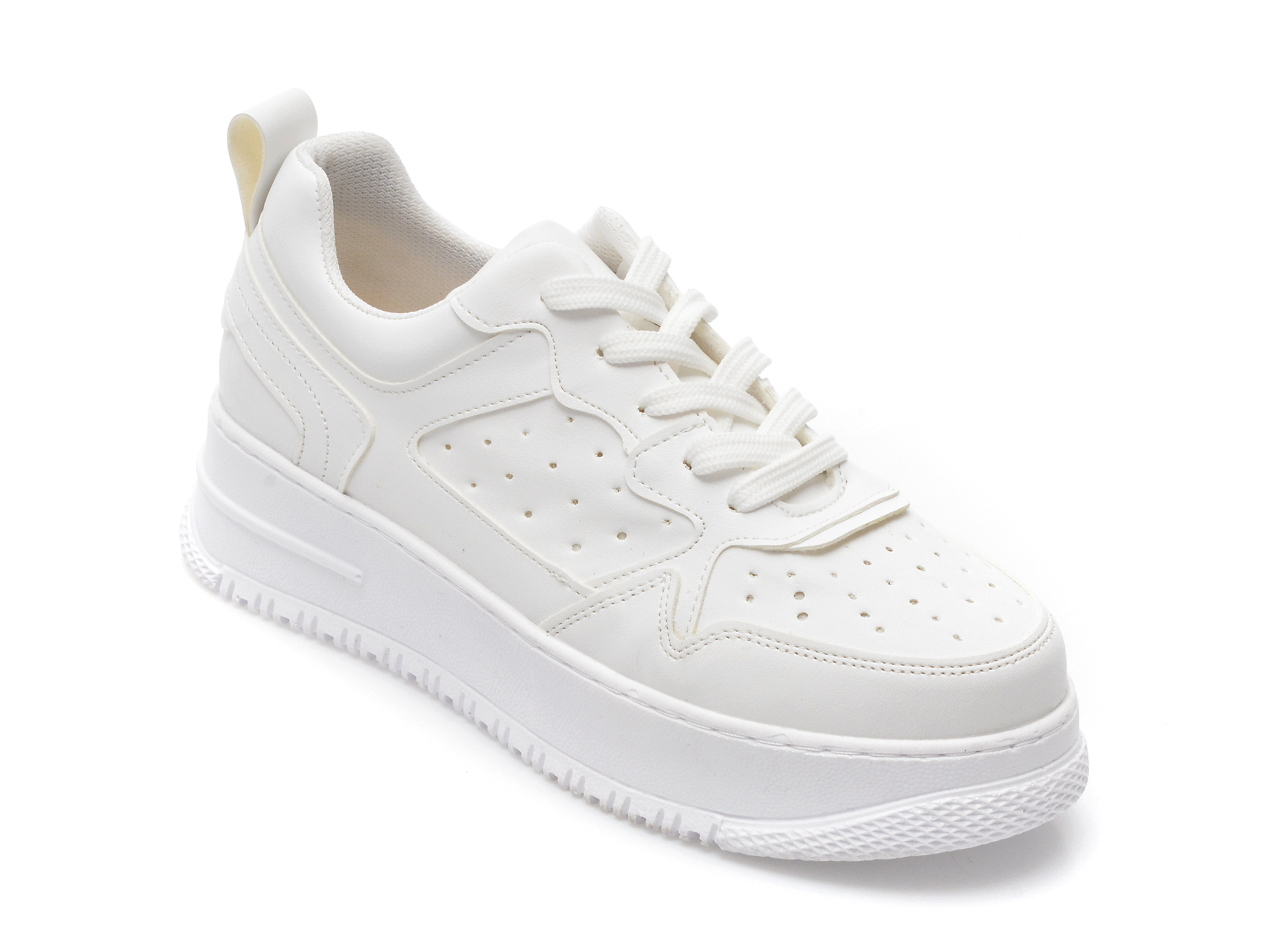Pantofi GRYXX albi, 22100, din piele ecologica