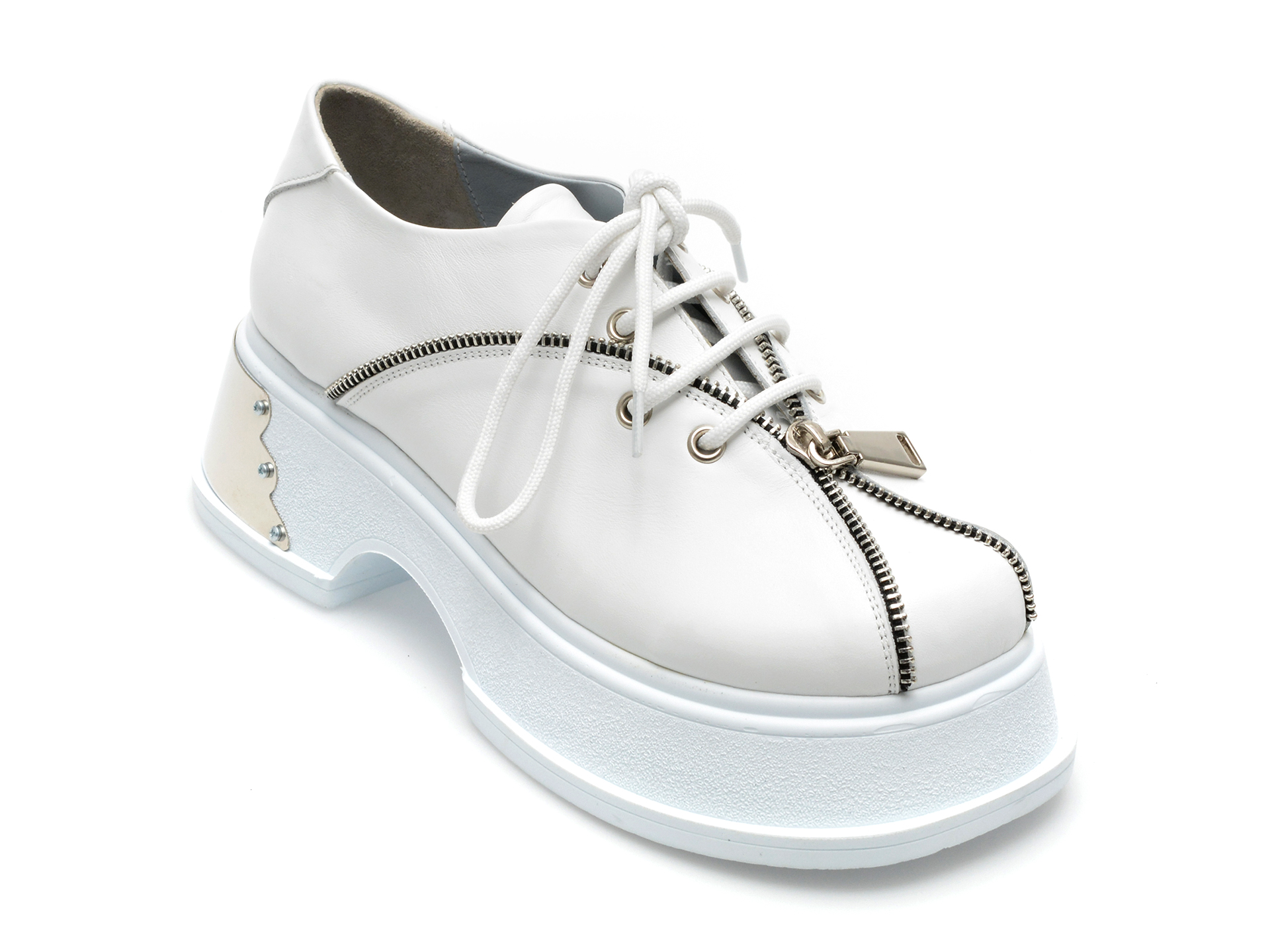 Pantofi GRYXX albi, 2911560, din piele naturala
