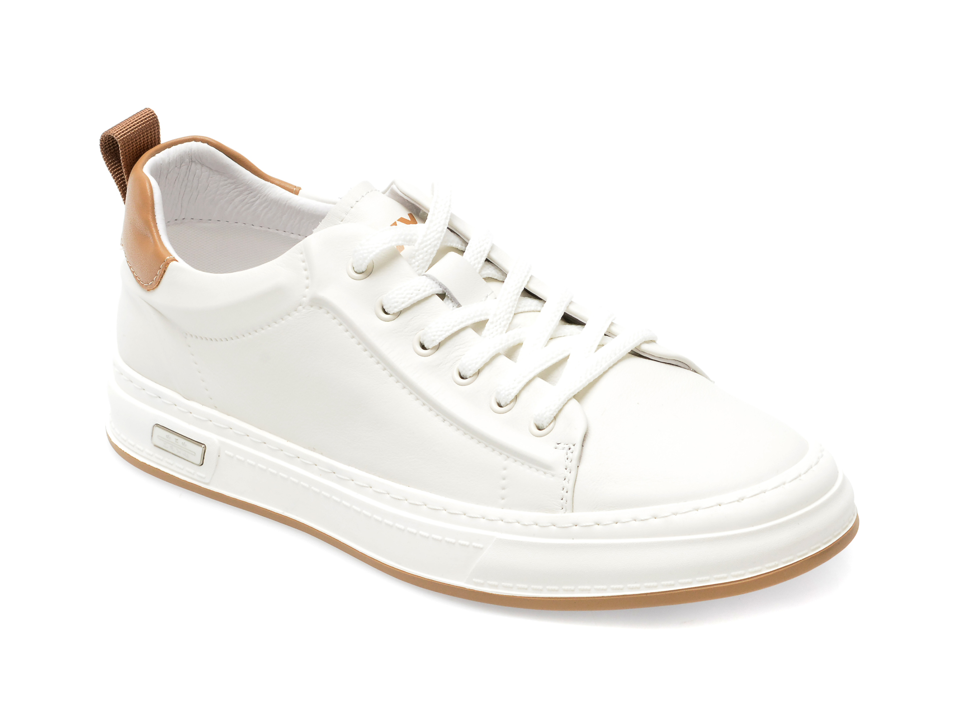 Pantofi GRYXX albi, 3081, din piele naturala