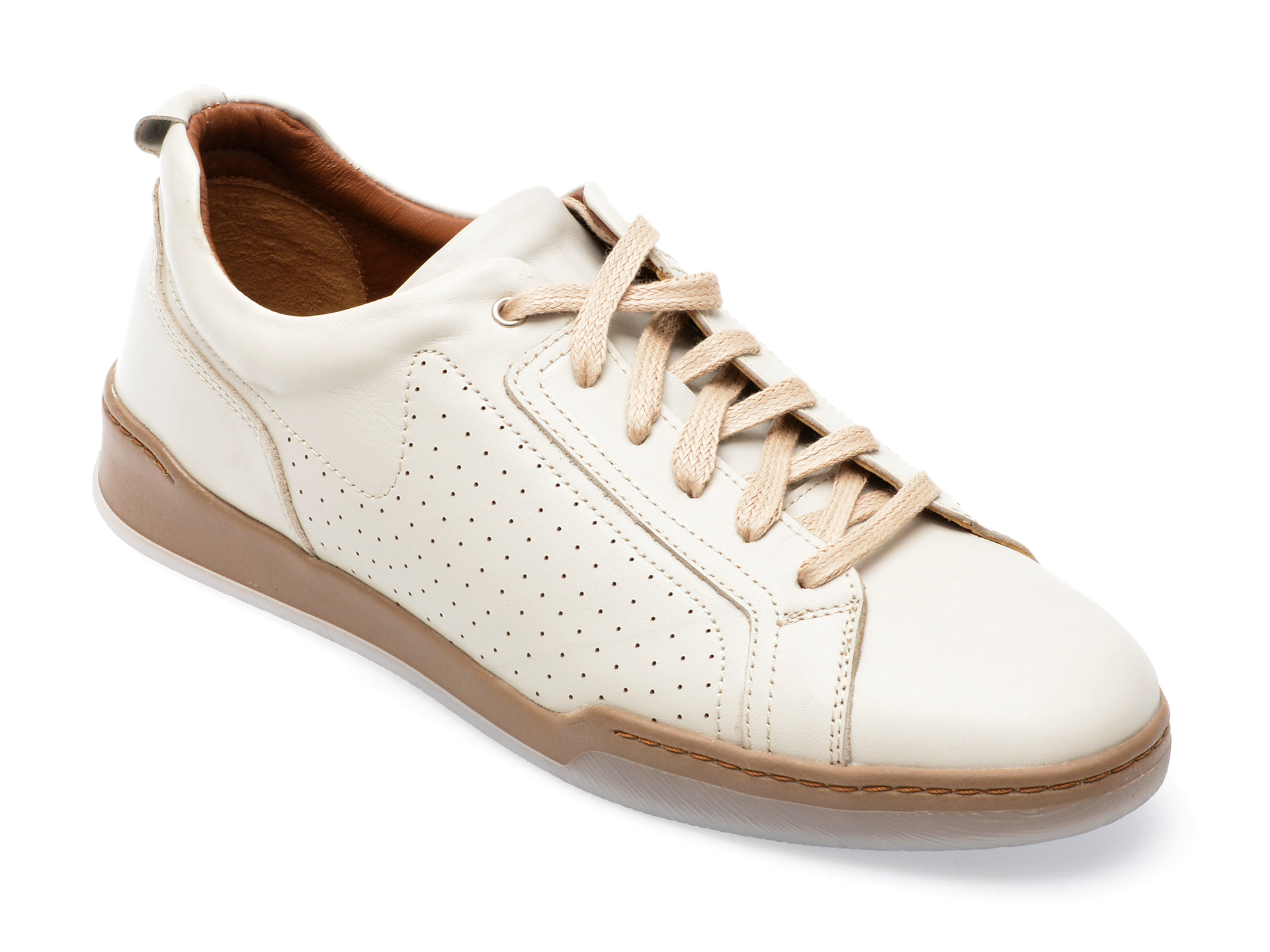 Pantofi GRYXX albi, 33774, din piele naturala