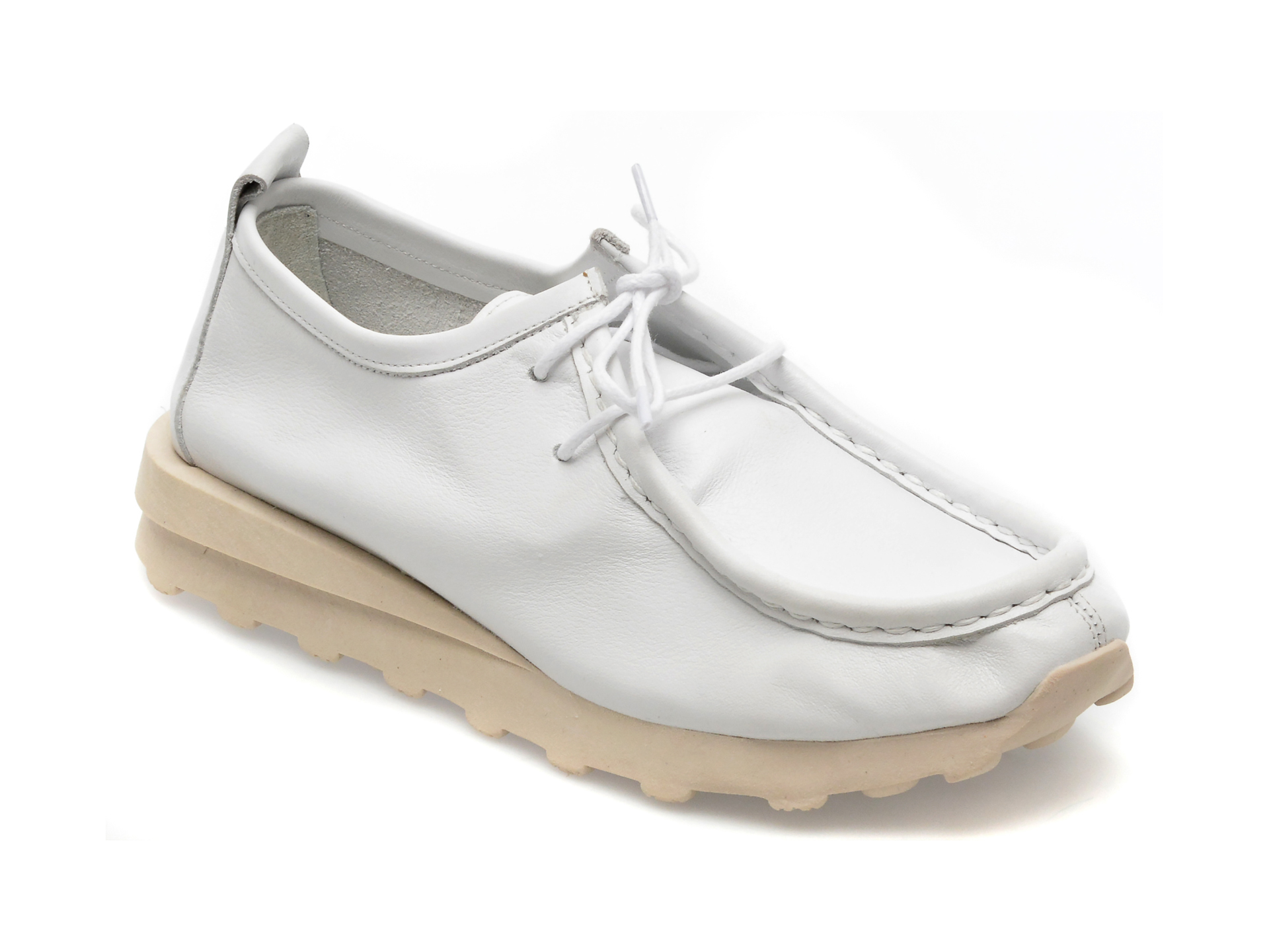 Pantofi GRYXX albi, 4751001, din piele naturala