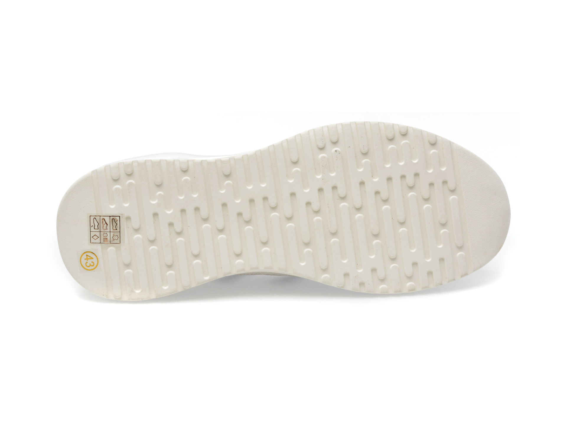 Pantofi GRYXX albi, 53128, din piele naturala