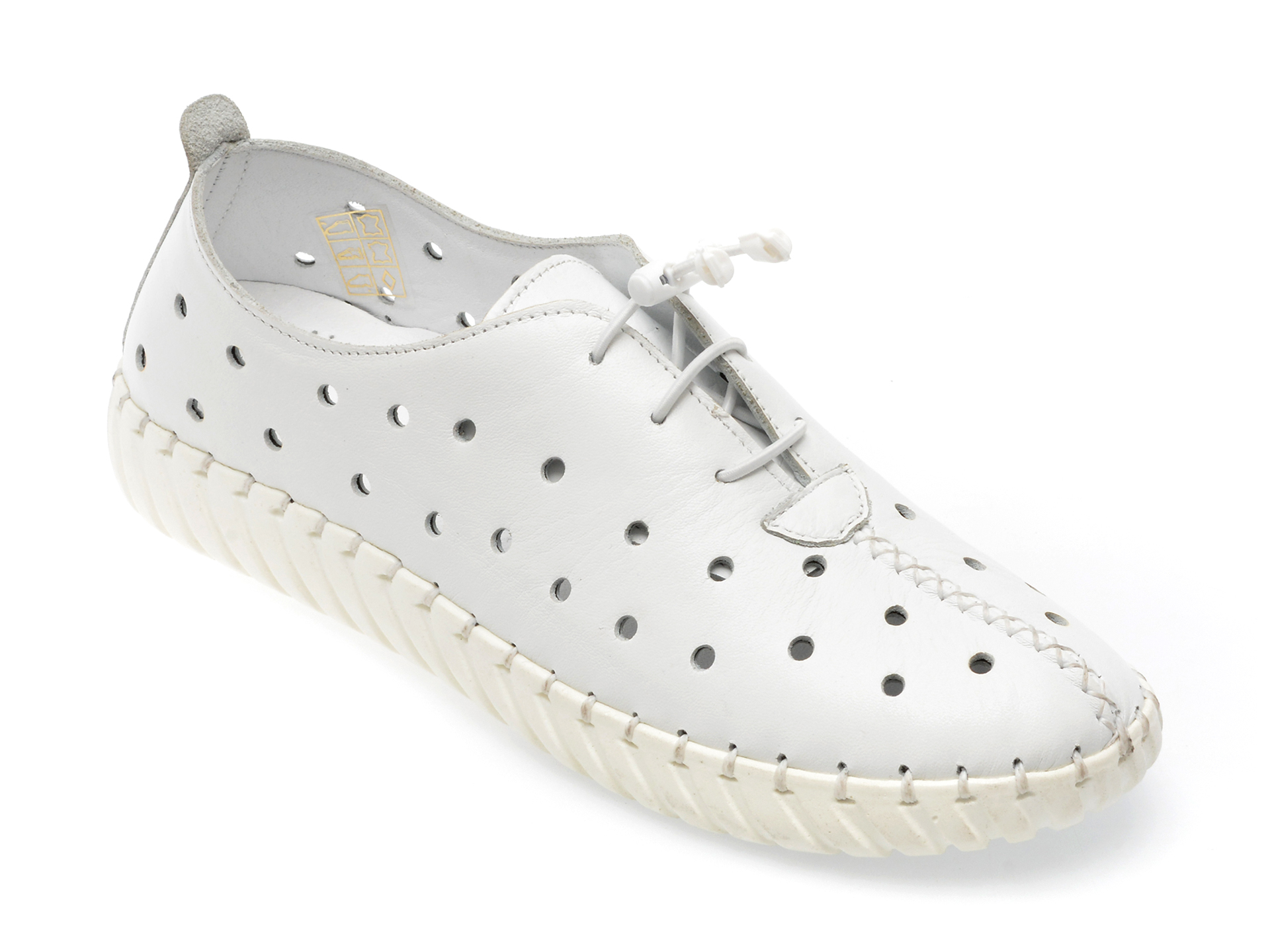 Pantofi GRYXX albi, 680, din piele naturala