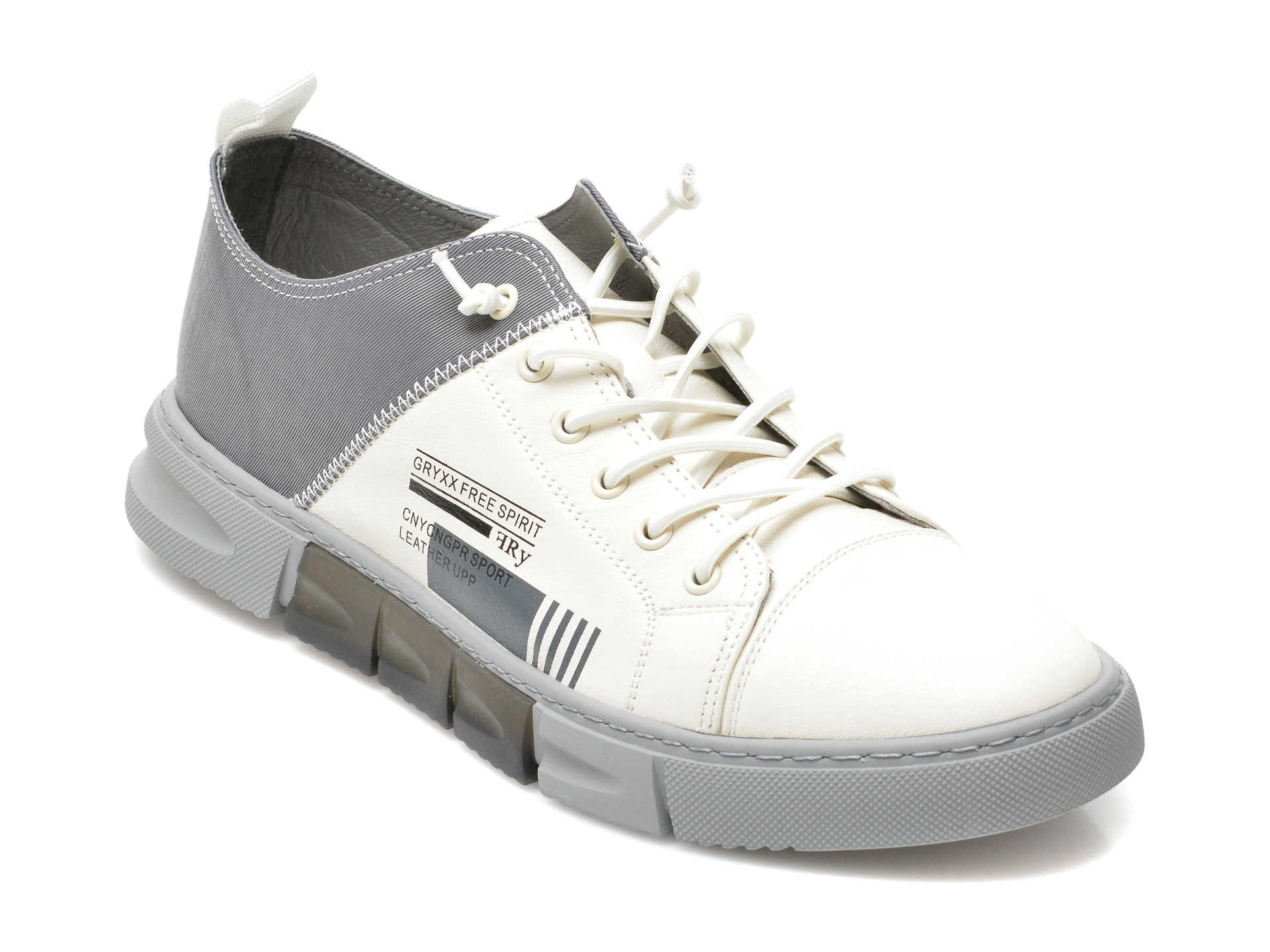 Pantofi GRYXX albi, 79871, din piele naturala Gryxx imagine noua
