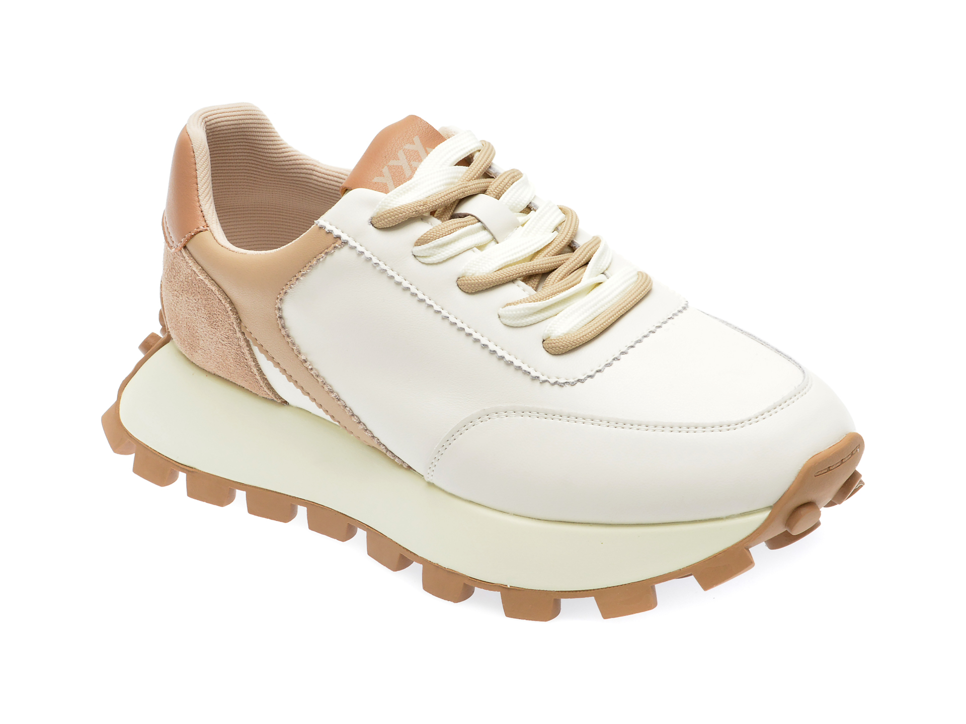 Pantofi GRYXX albi, 87592, din piele naturala