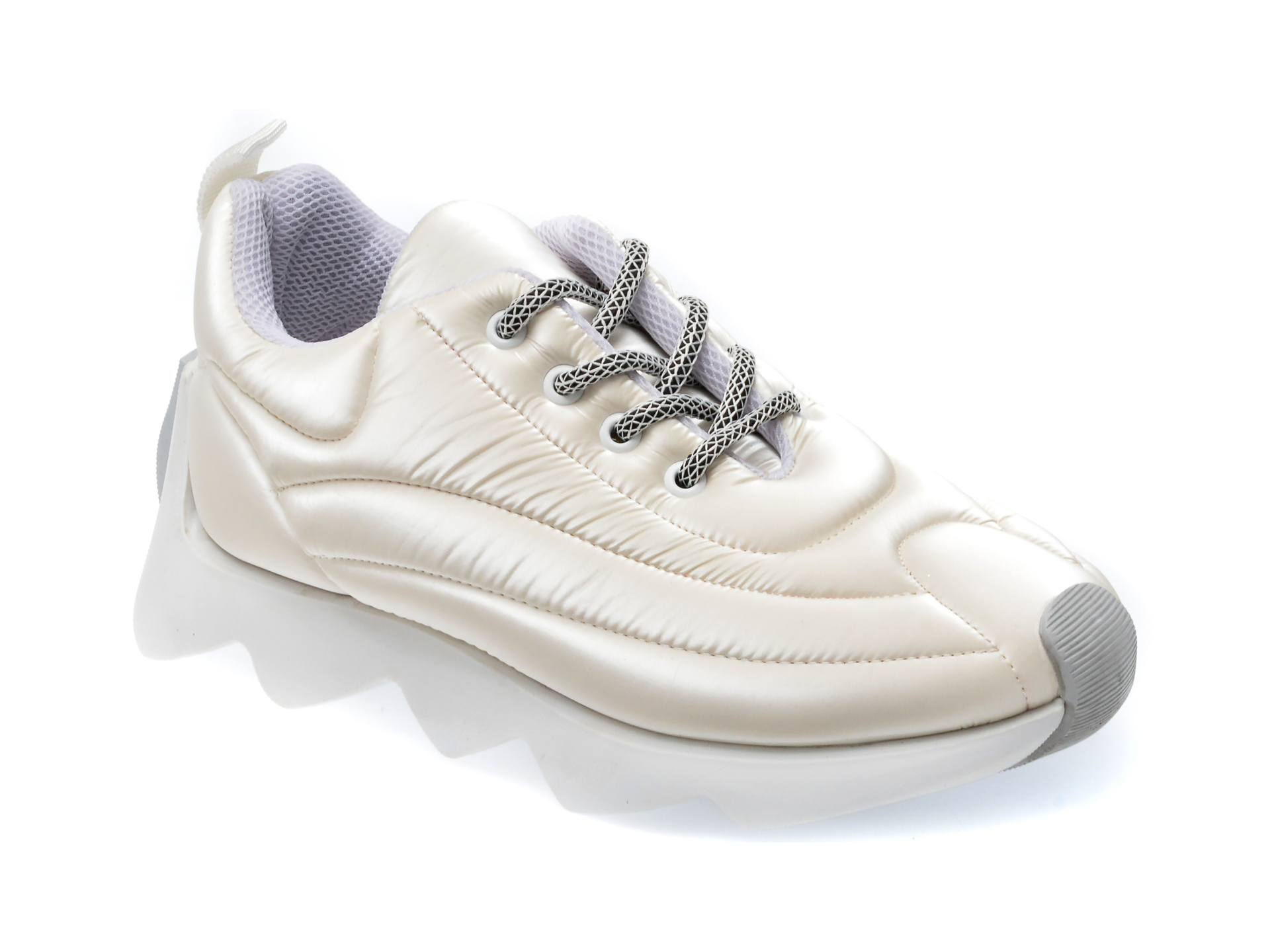 Pantofi GRYXX albi, AD851, din material textil