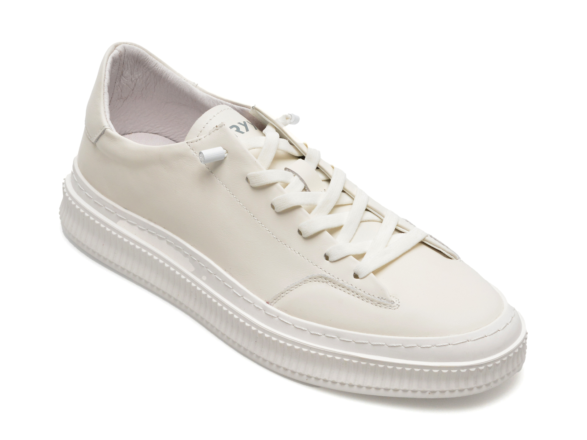 Pantofi GRYXX albi, F037, din piele naturala