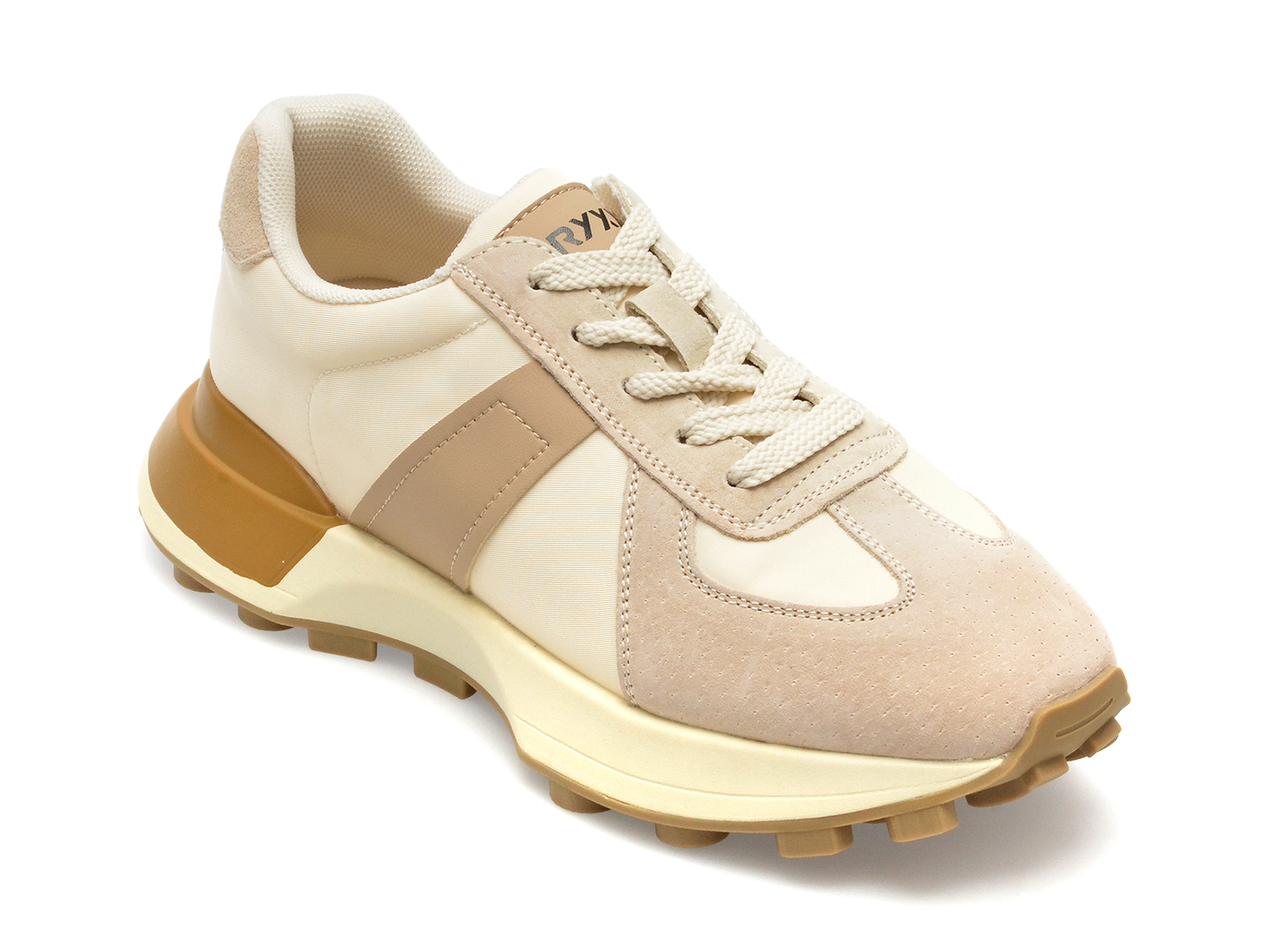 Pantofi GRYXX albi, GD302, din material textil