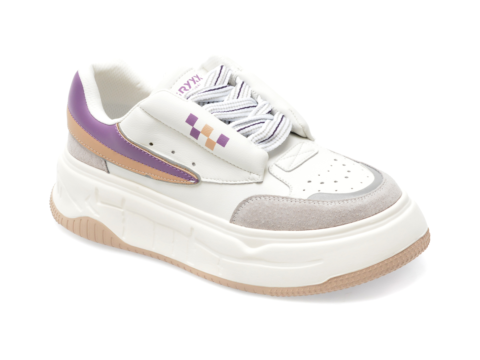 Pantofi GRYXX albi, YX529, din piele naturala /femei/pantofi
