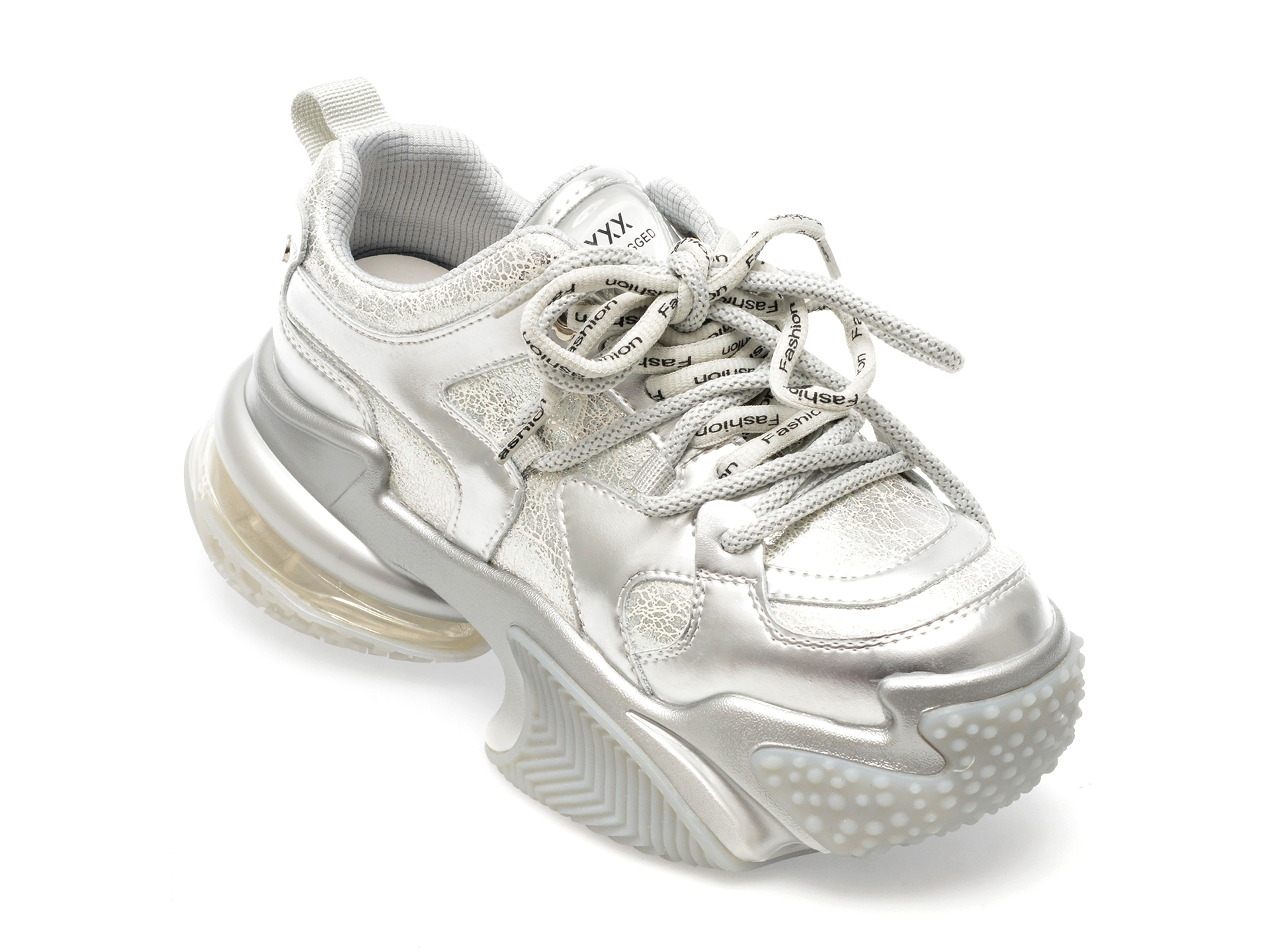 Poze Pantofi GRYXX argintii, 897, din piele naturala