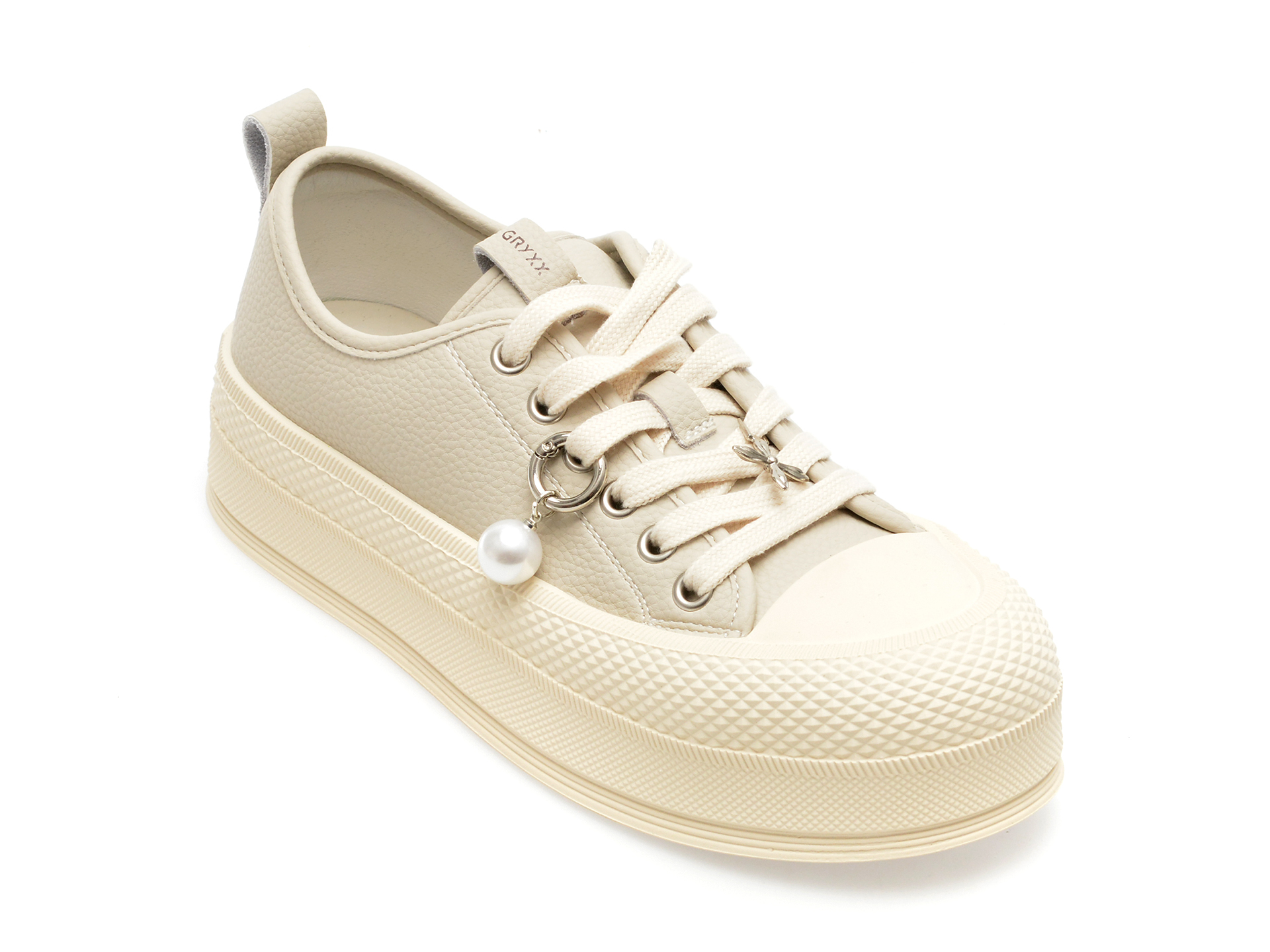Pantofi GRYXX gri, A9506, din piele naturala