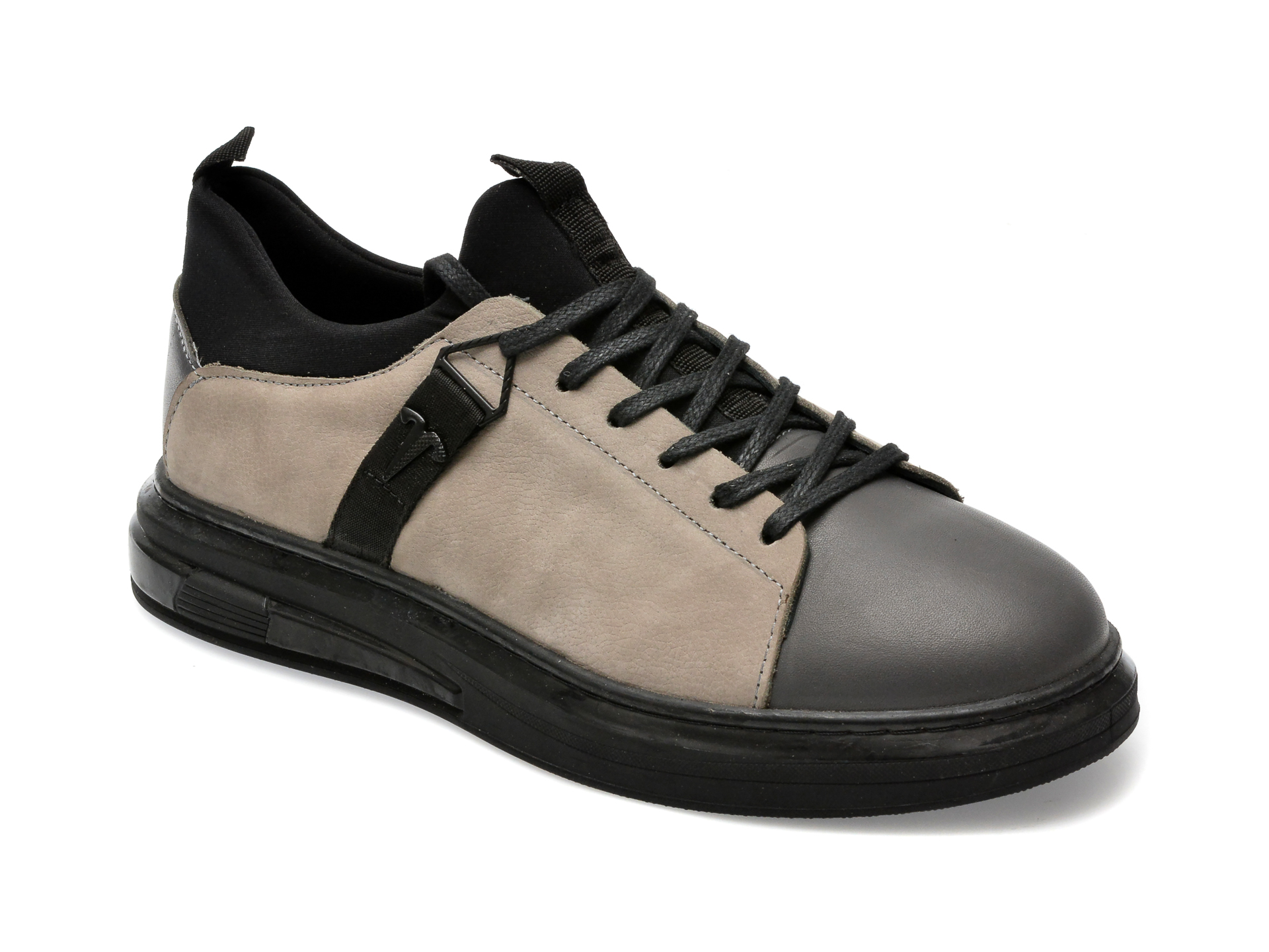 Pantofi Gryxx Gri, Ms3006, Din Nabuc